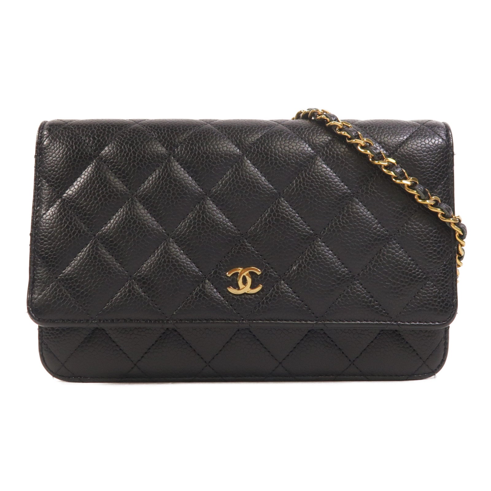 CHANEL 牛皮皮革WOC Wallet On Chain鏈帶肩背袋