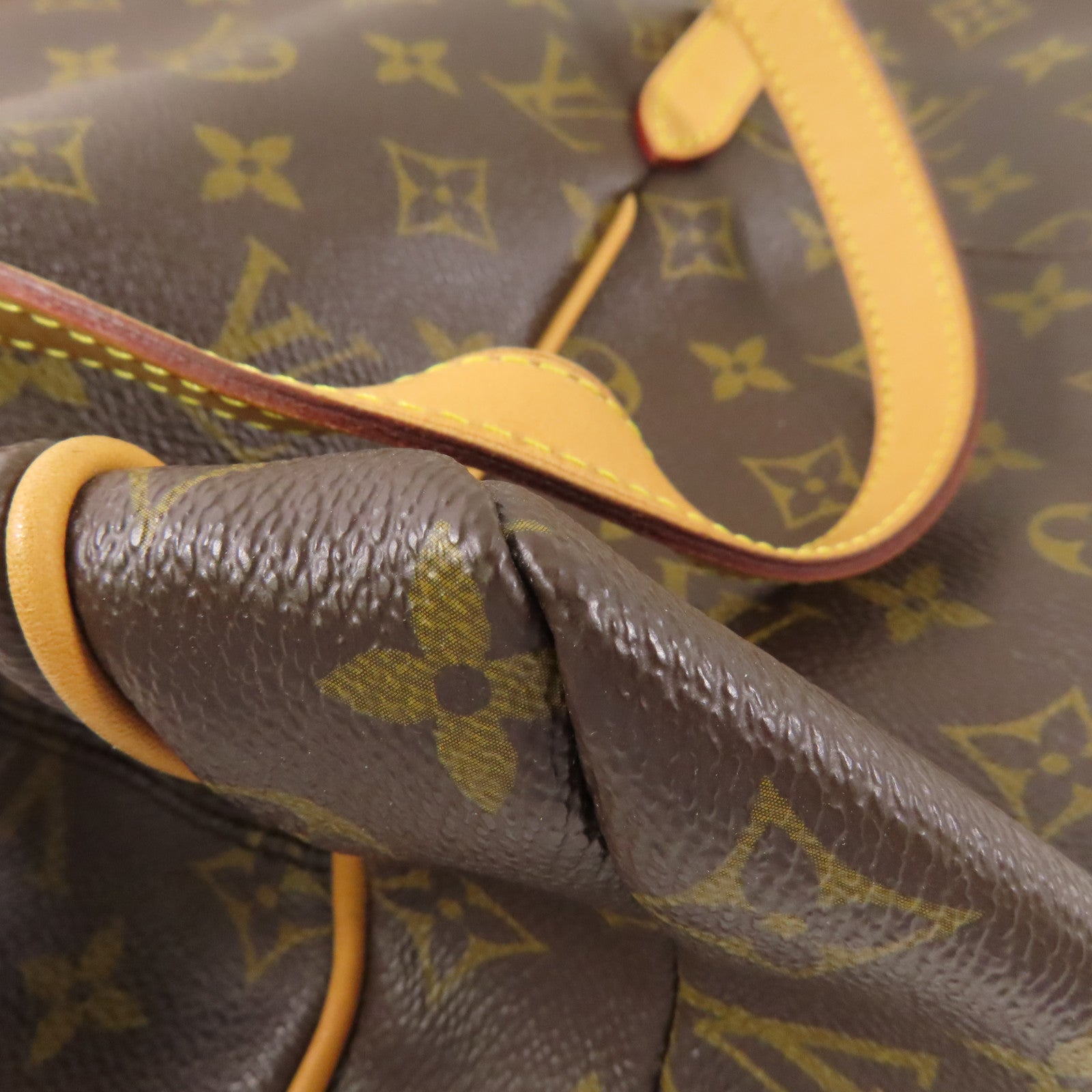 LOUIS VUITTON Monogram Totally MM金扣肩背袋棕色