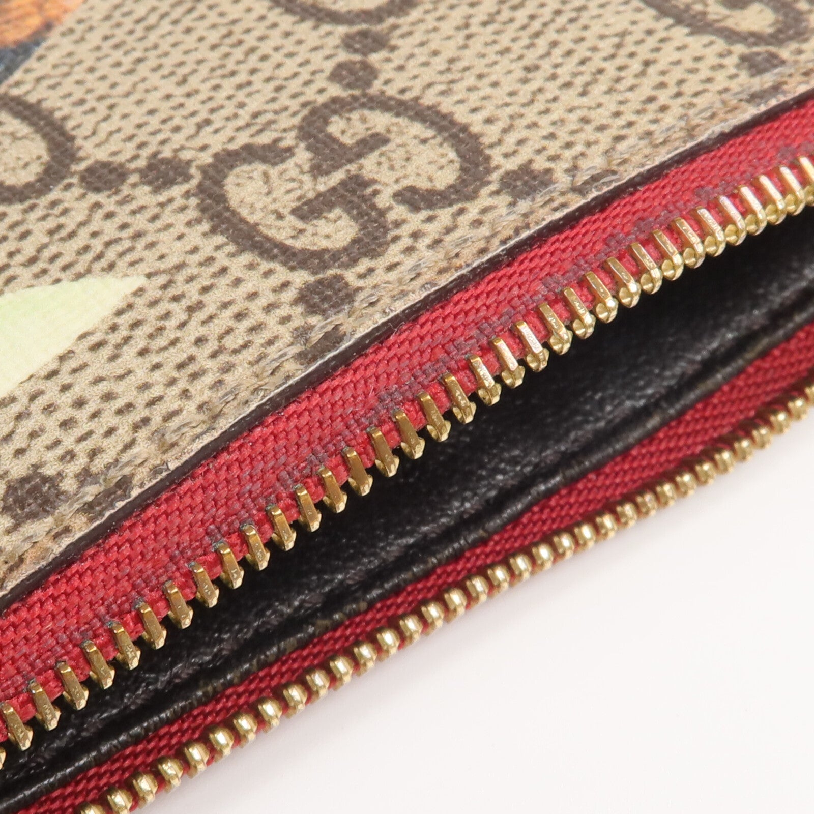 GUCCI 塗層帆布Coin/Card Case金扣零錢包/卡片套
