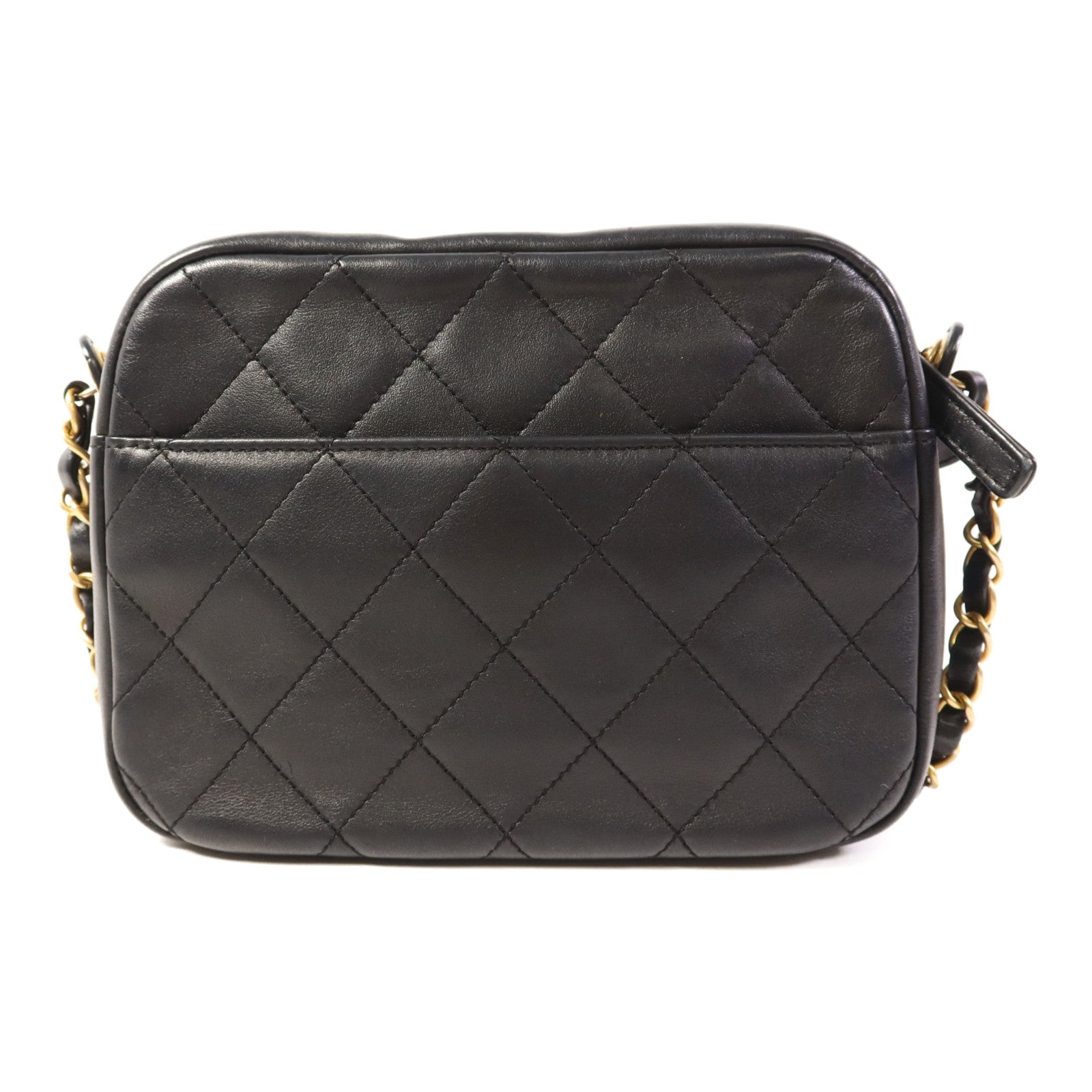 CHANEL 牛皮皮革Enchained Camera Bag金扣肩背袋