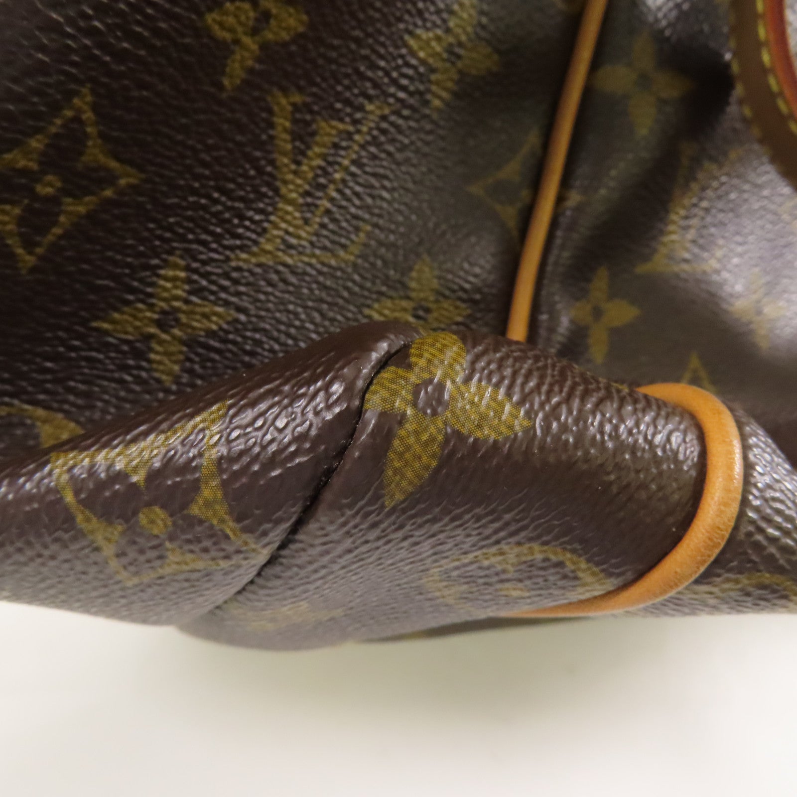 LOUIS VUITTON Monogram Totally MM金扣肩背袋棕色