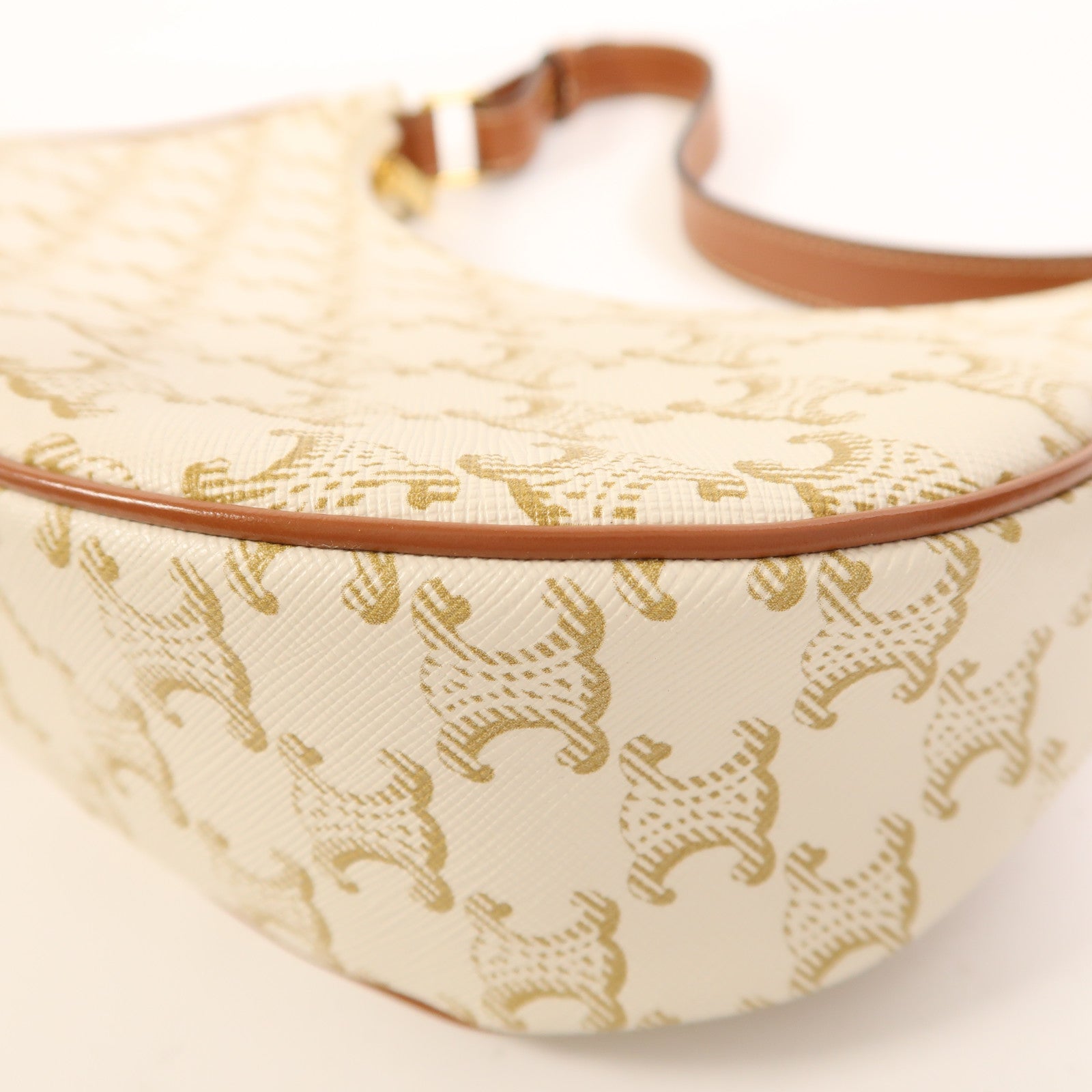 CELINE 塗層帆布Ava金扣肩背袋