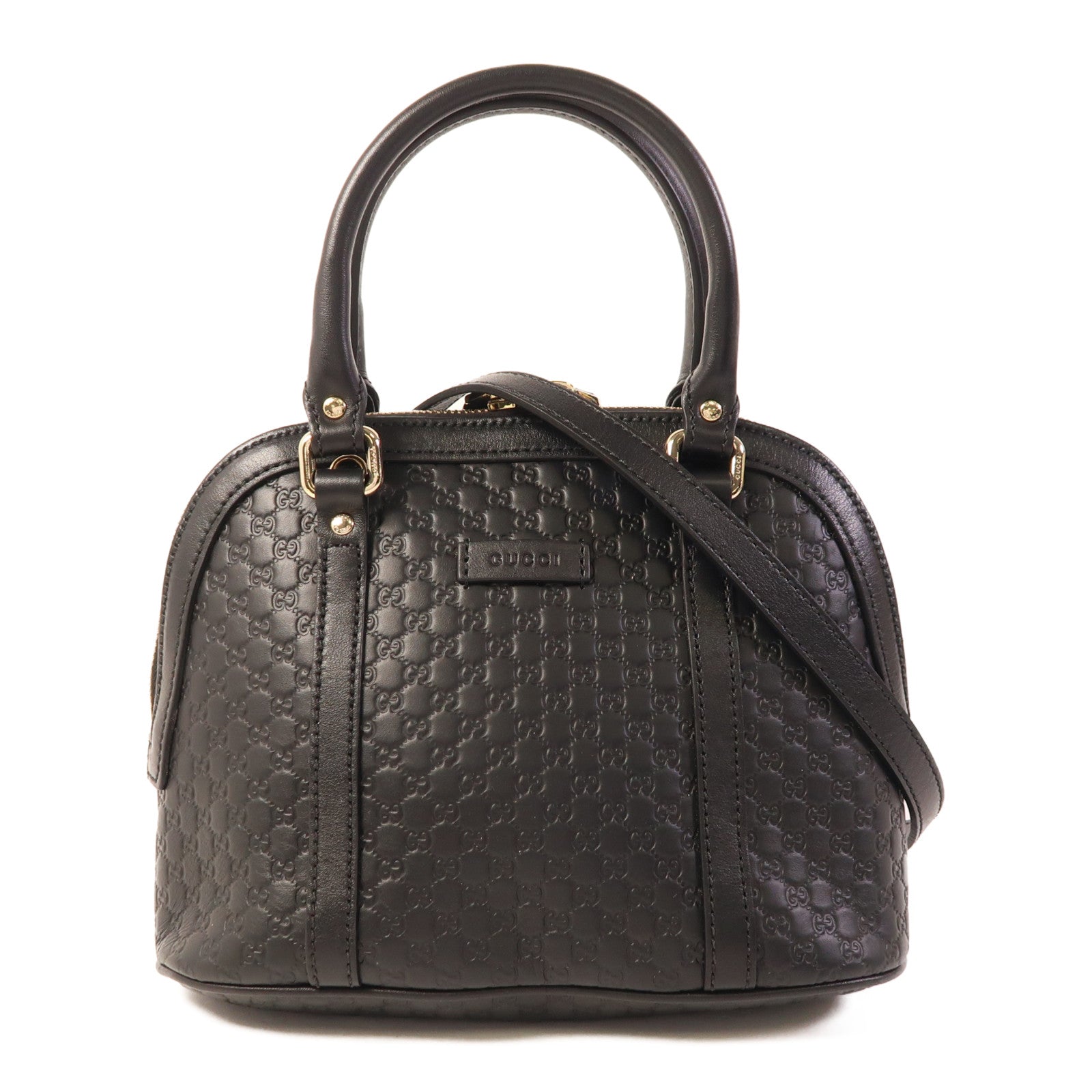 GUCCI 牛皮皮革Microguccissima金扣手挽肩背兩用袋