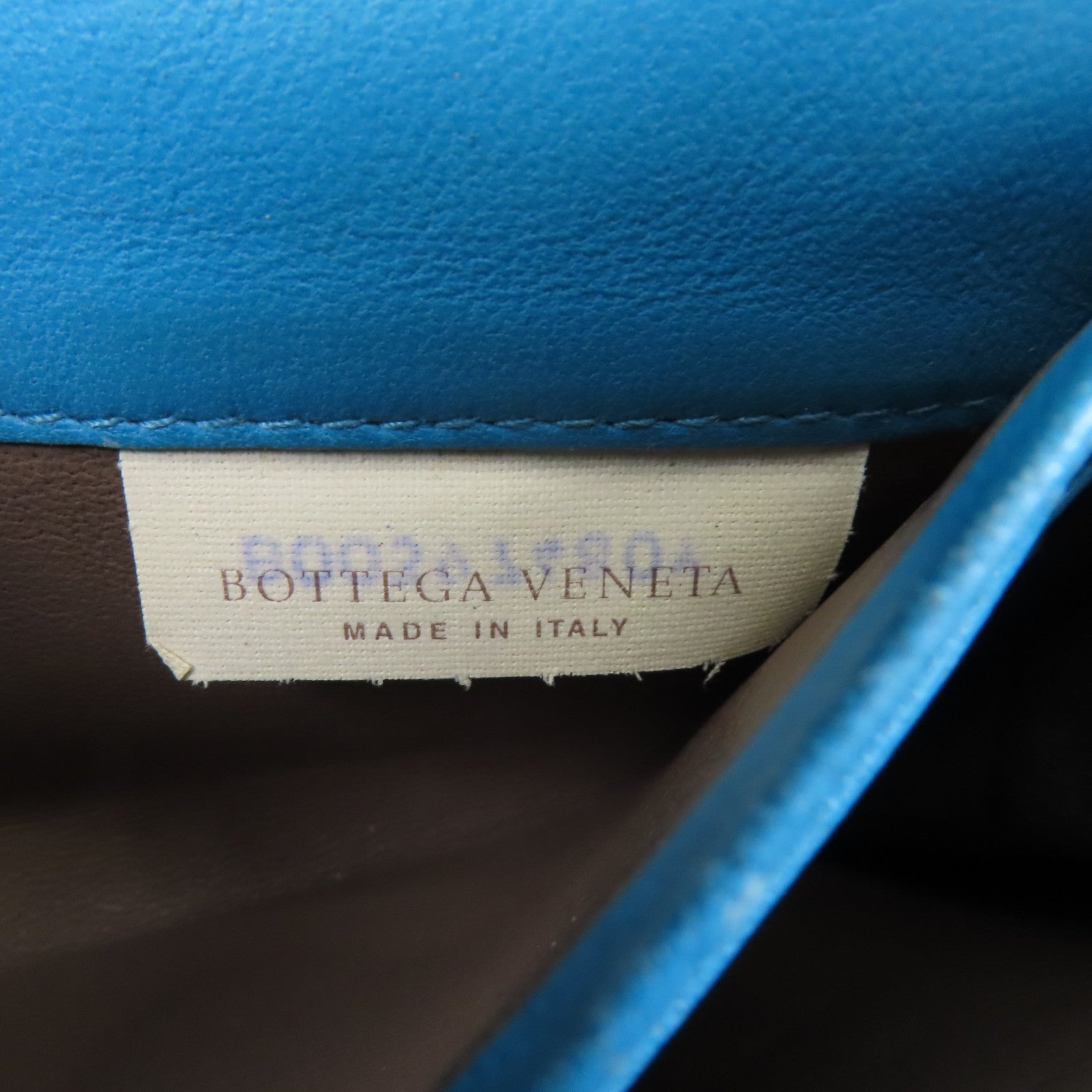 BOTTEGA VENETA 【激減優惠】皮革Long Wallet長錢包綠松石色