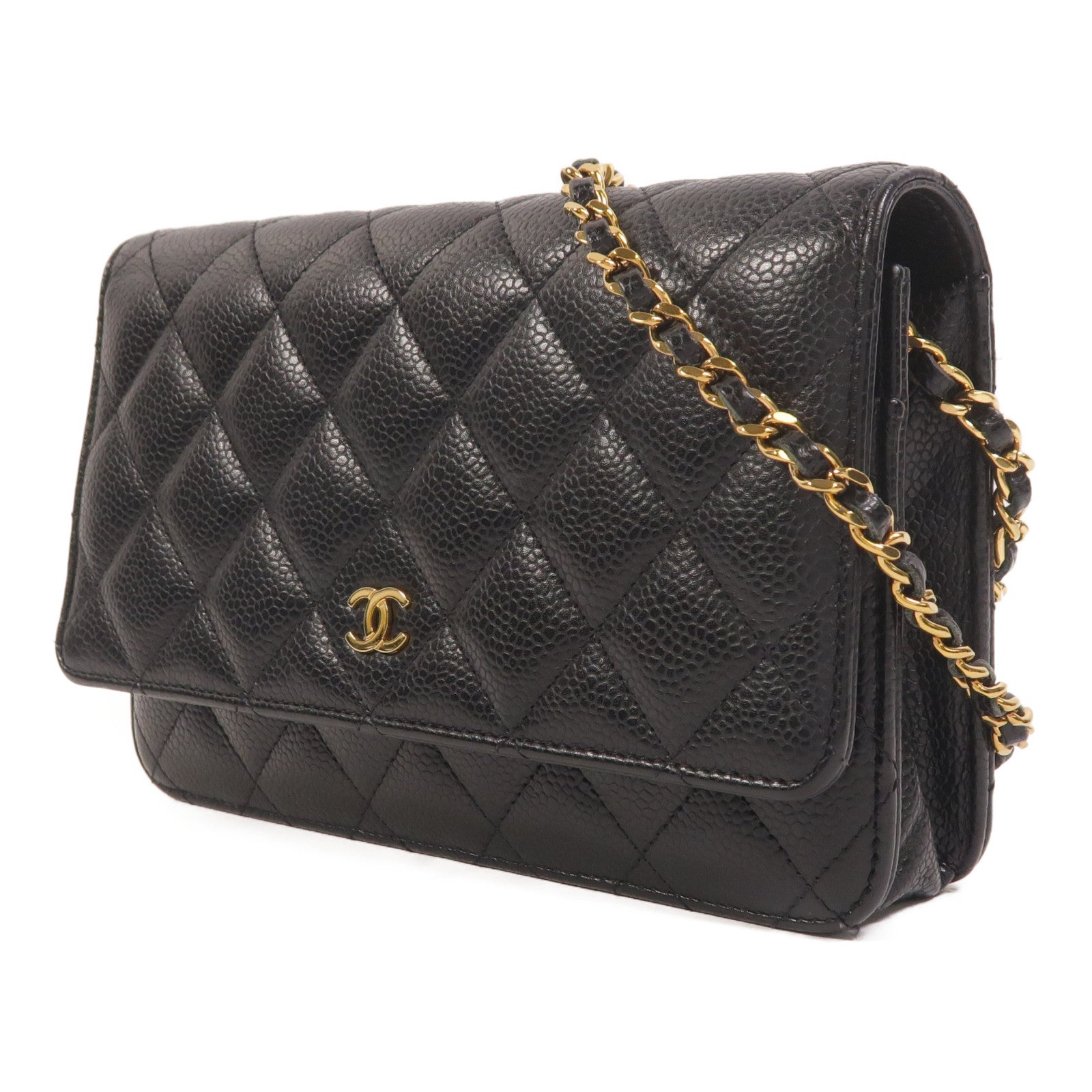 CHANEL 牛皮皮革WOC Wallet On Chain鏈帶肩背袋