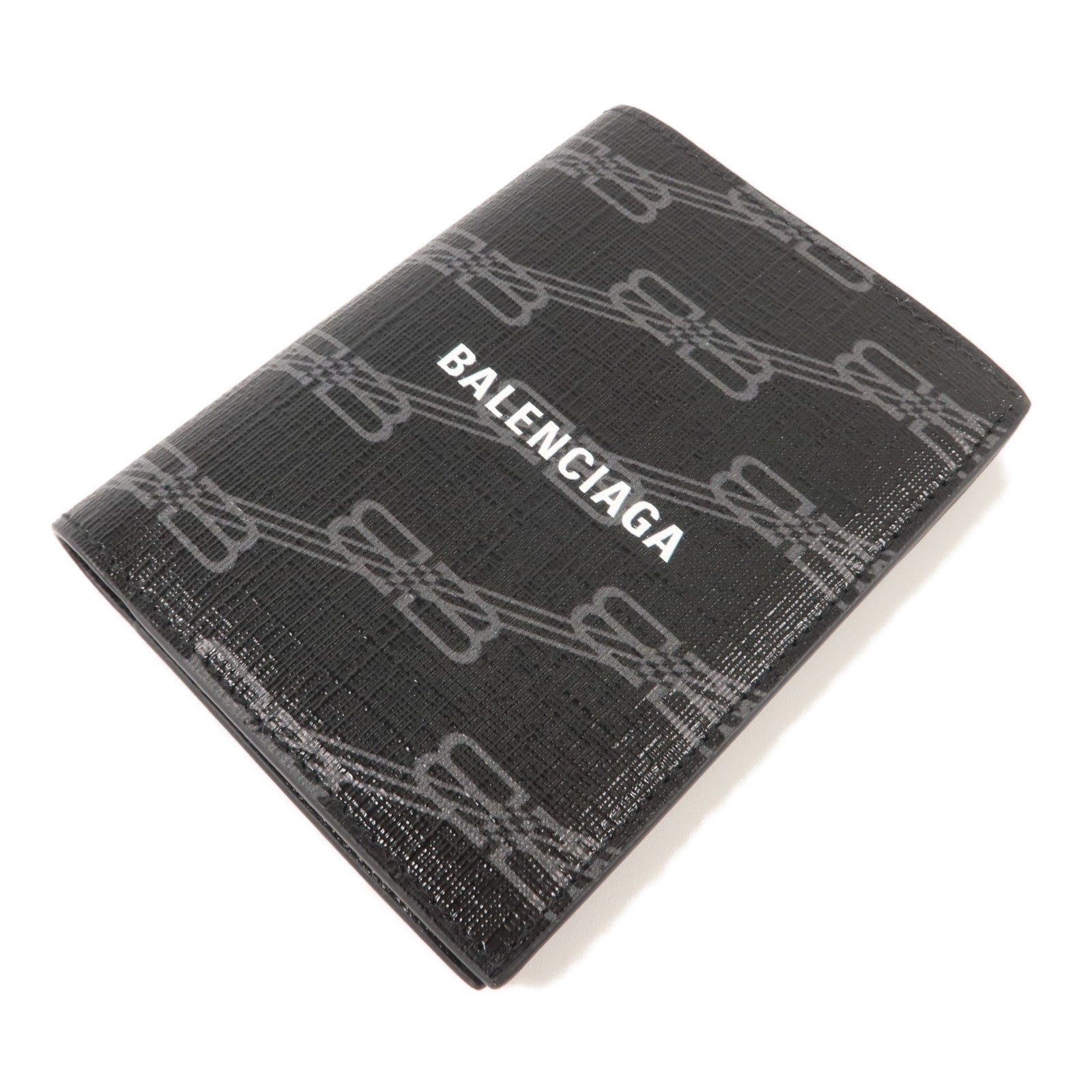 BALENCIAGA 塗層帆布Signature Vertical Bifold Wallet錢包