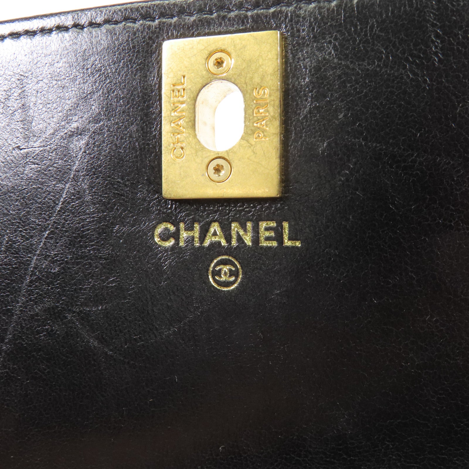 CHANEL 羊皮皮革WOC Wallet On Chain金扣鏈帶肩背袋