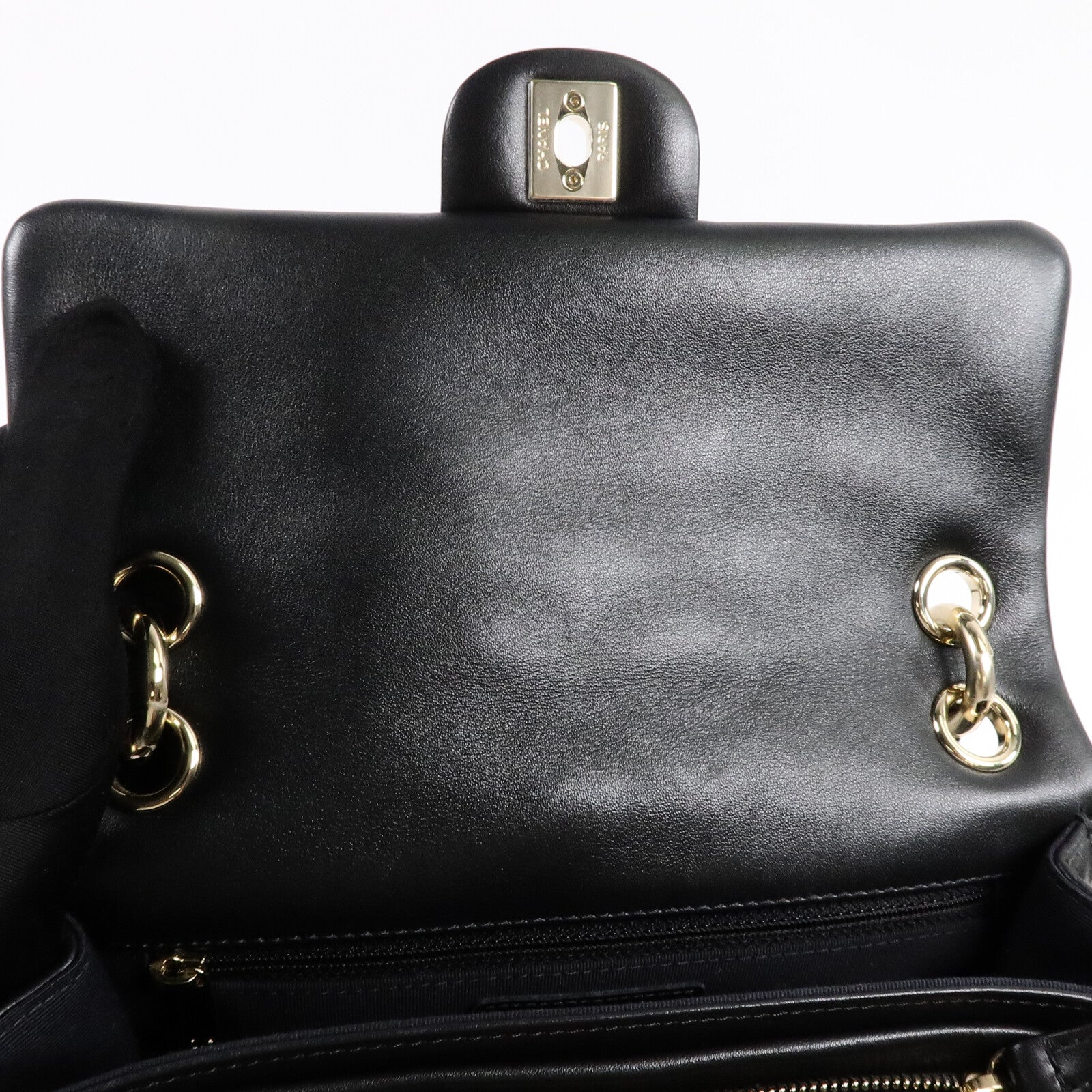 CHANEL 羊皮皮革Chunky Chain Flap Bag肩背袋