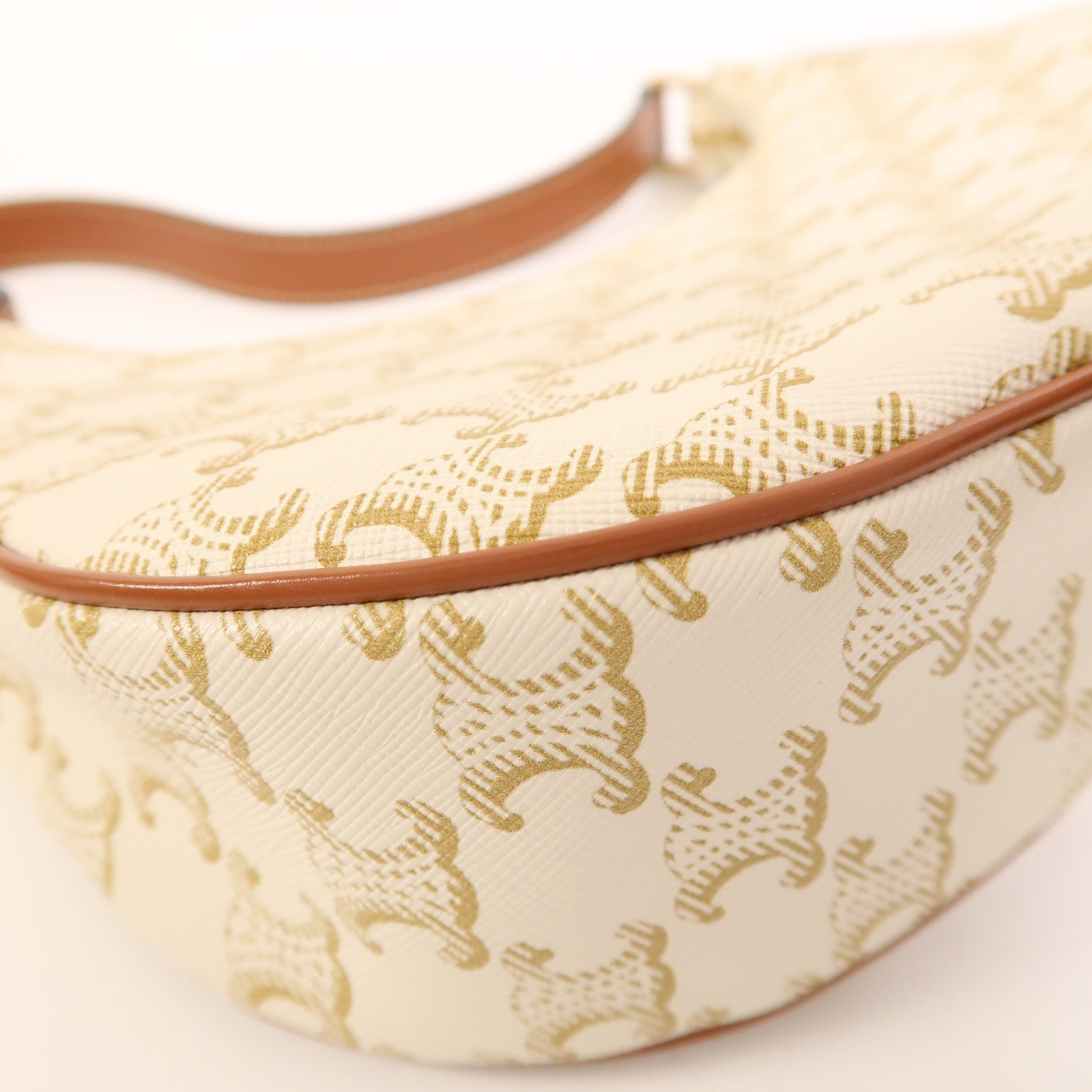 CELINE 塗層帆布Ava金扣肩背袋