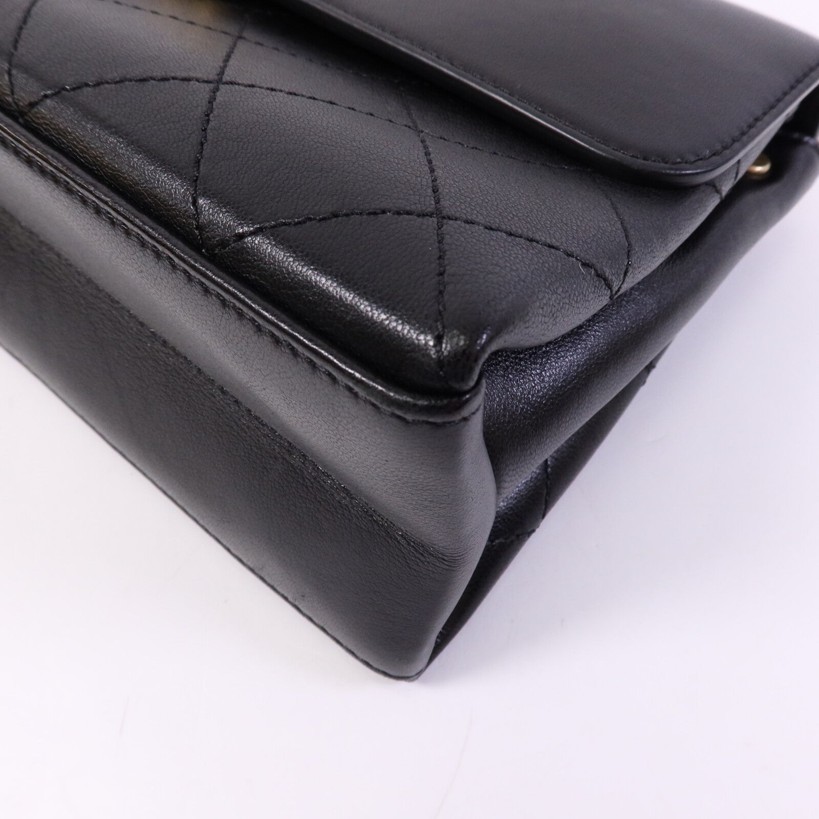CHANEL 牛皮皮革Coco Luxe Flap Bag Small金扣鏈帶手挽肩背兩用袋