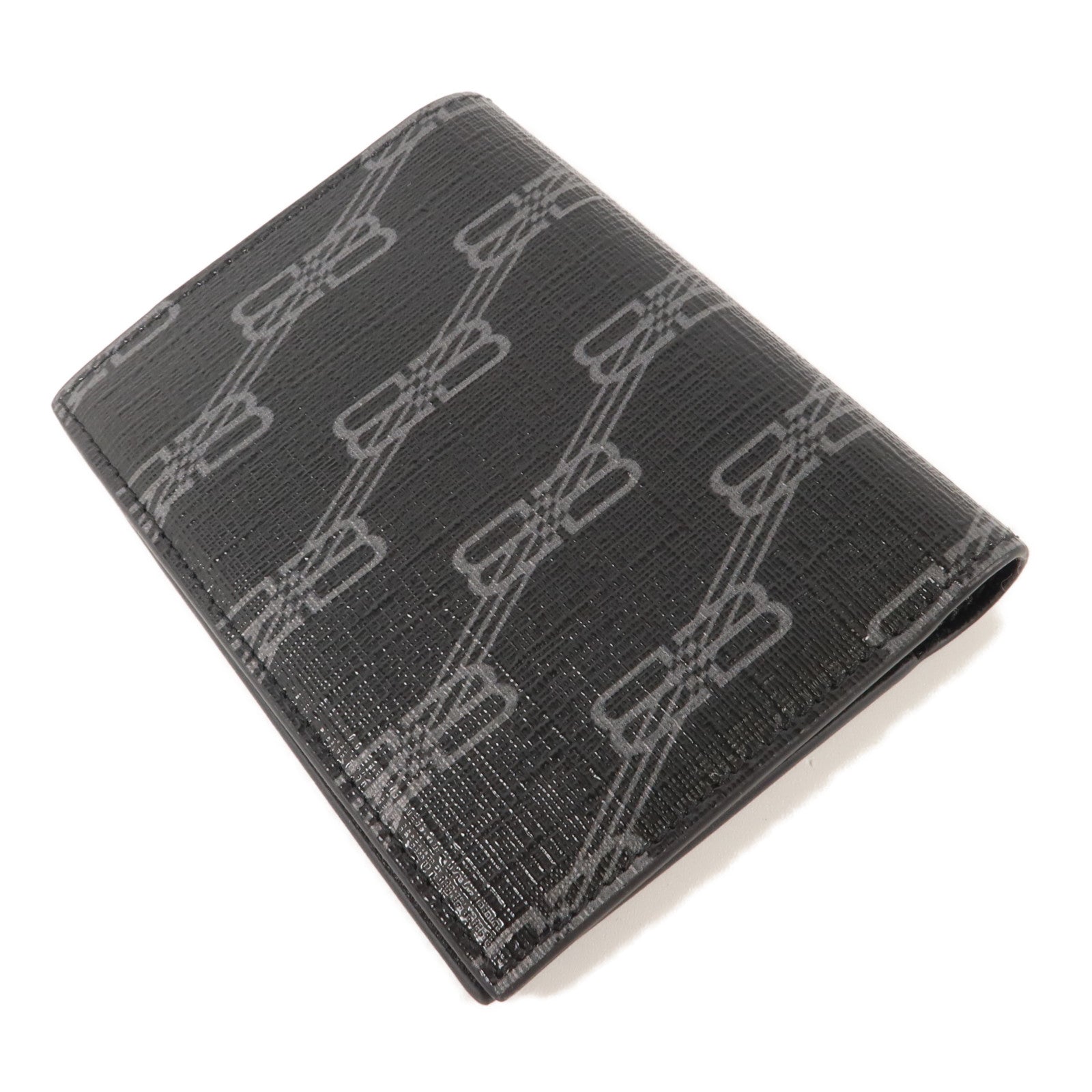 BALENCIAGA 塗層帆布Signature Vertical Bifold Wallet錢包