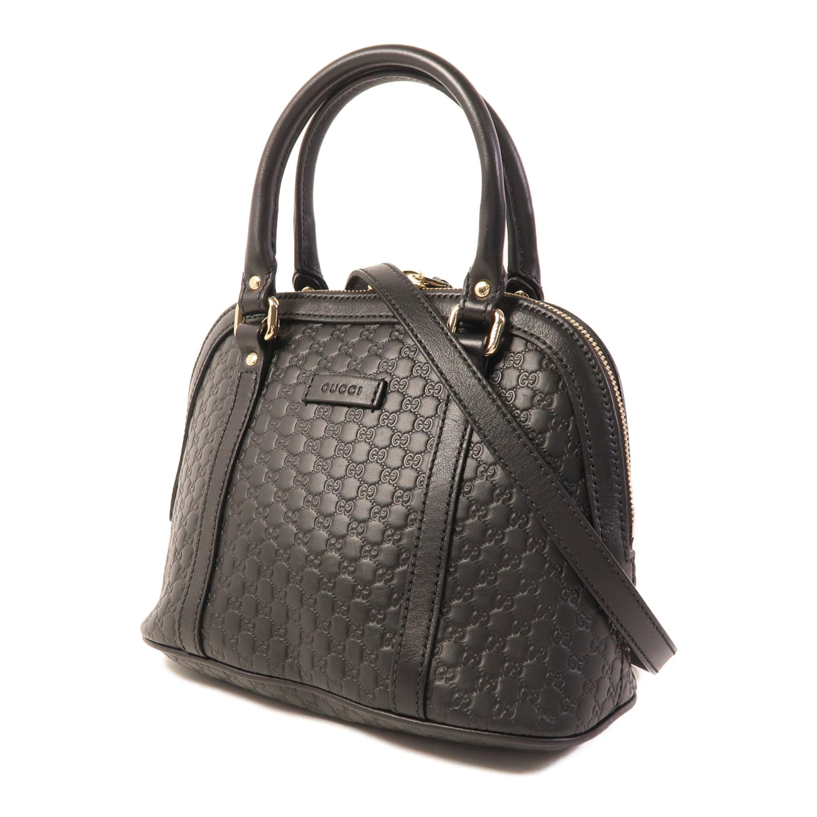 GUCCI 牛皮皮革Microguccissima金扣手挽肩背兩用袋