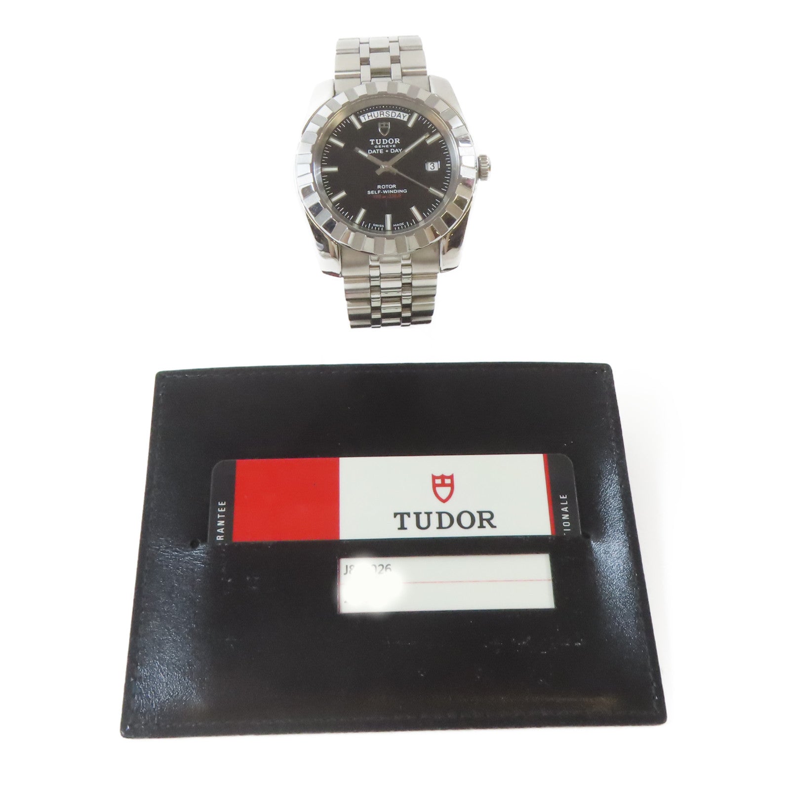 TUDOR Dateday不鏽鋼手錶自動機芯黑色#17.5cm