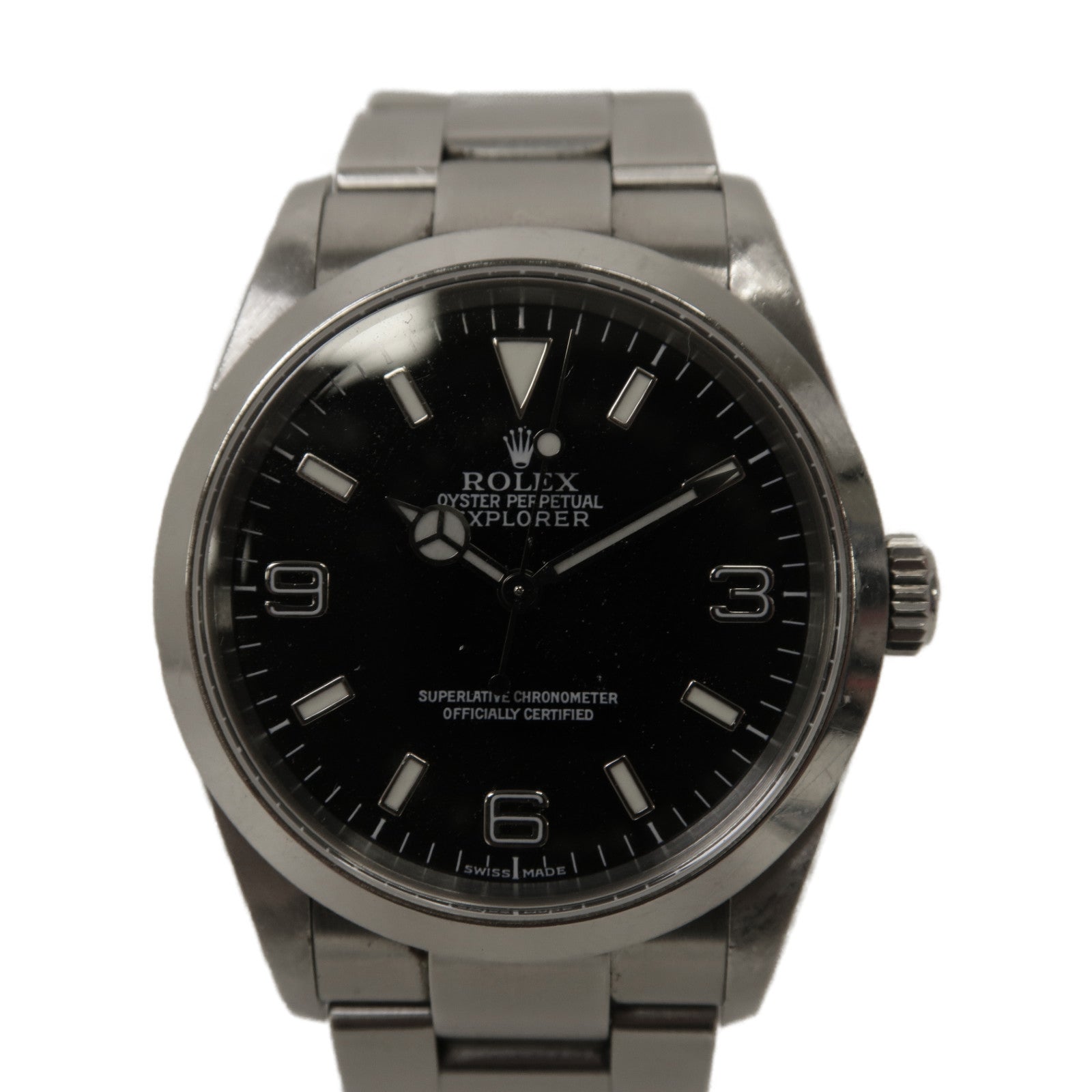 ROLEX Explorer I 36mm不鏽鋼自動機芯手錶黑色