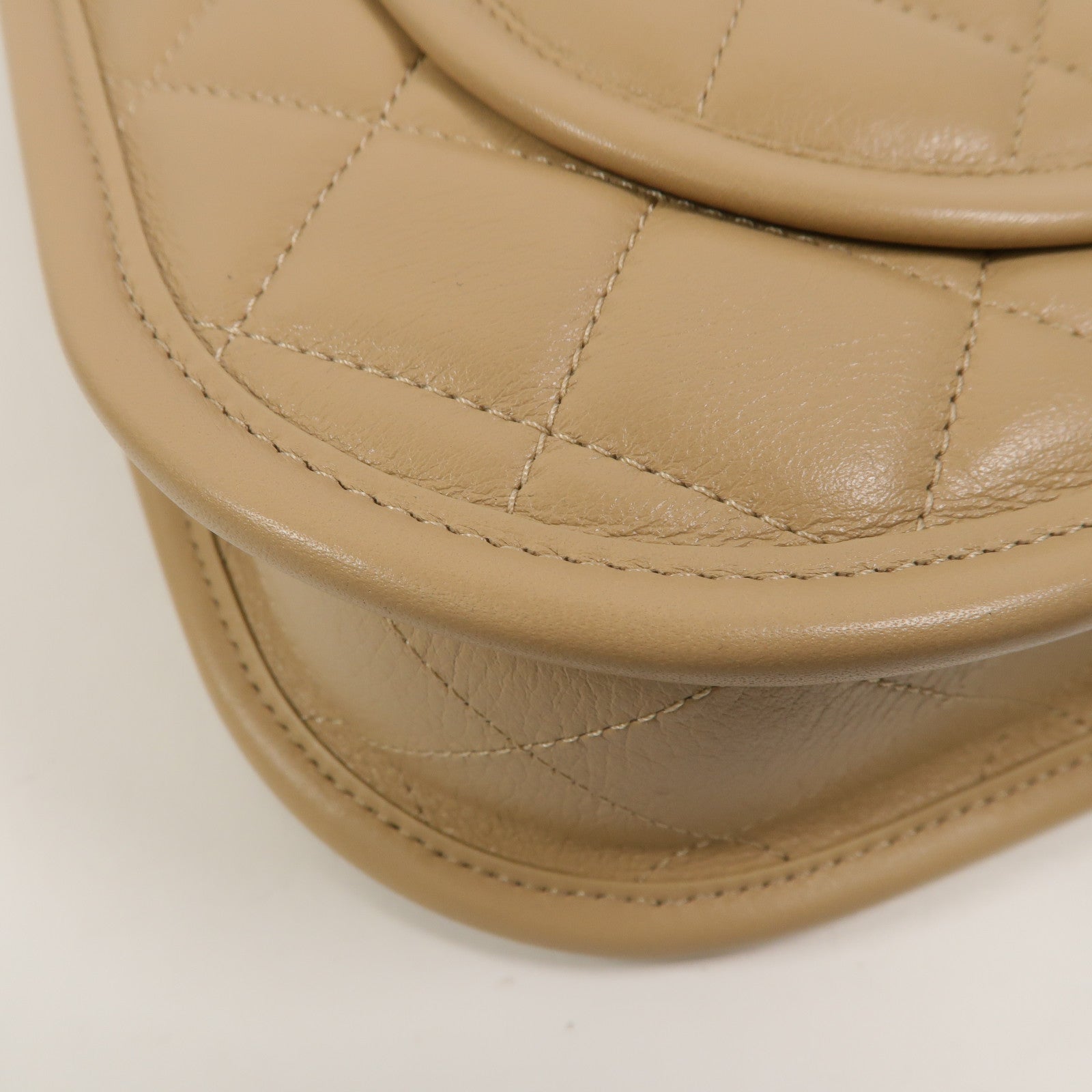 CHANEL 牛皮皮革Hobo Bag鏈帶手挽肩背兩用袋