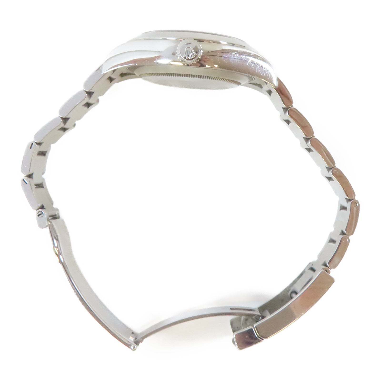 ROLEX Air King不鏽鋼手錶自動機芯黑色#17.5cm