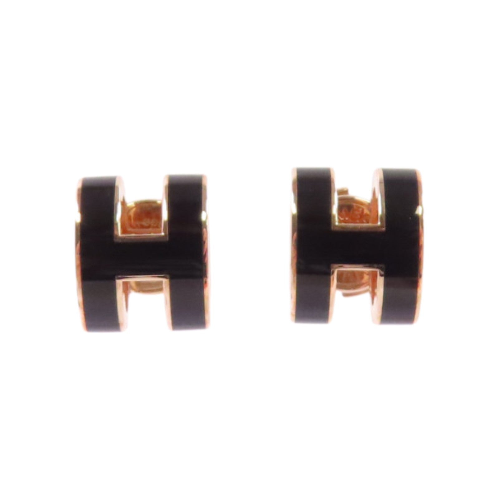 HERMES 金屬/琺瑯Pop H Earrings金扣耳環