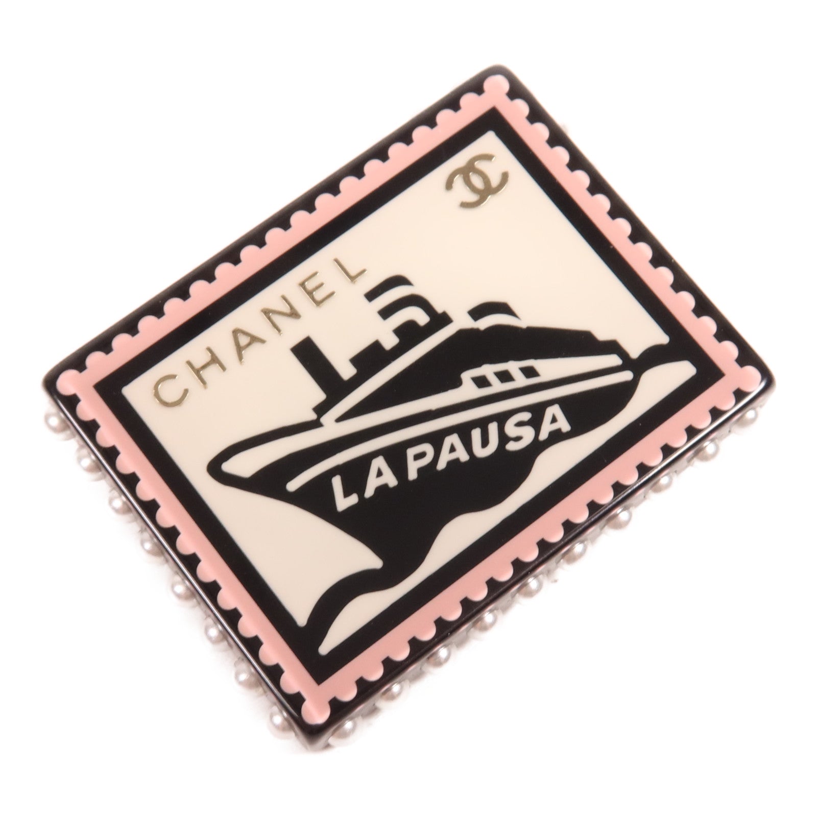 CHANEL PVC Brooch金扣胸針