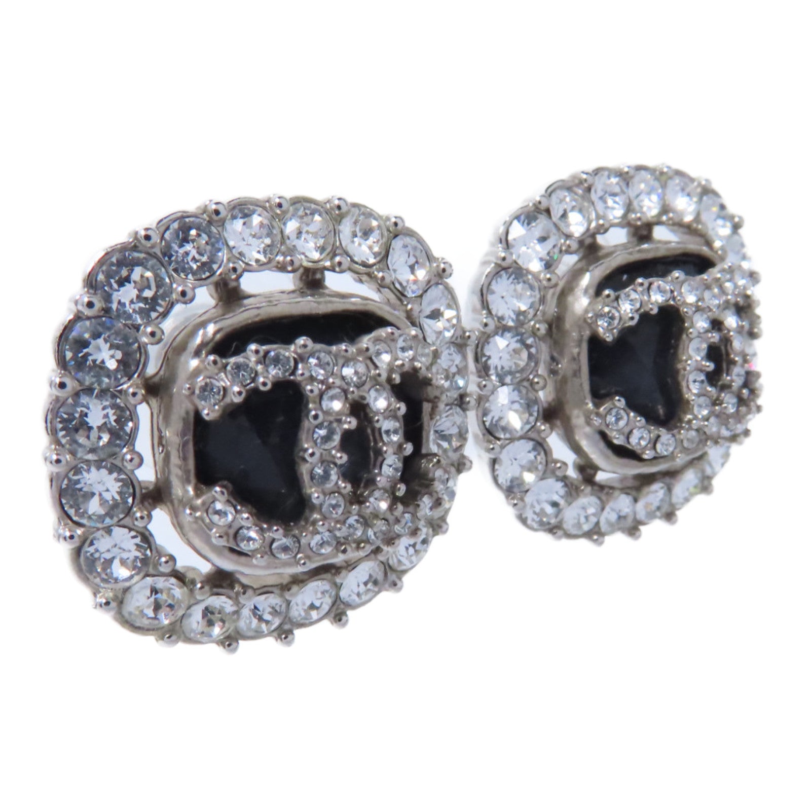 CHANEL PVC/金屬Earrings耳環銀色/透明