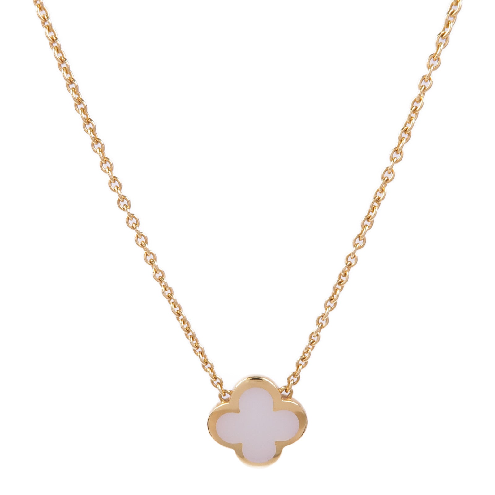 Van Cleef & Arpels 18K黃金Pure Alhambra Necklace項鍊