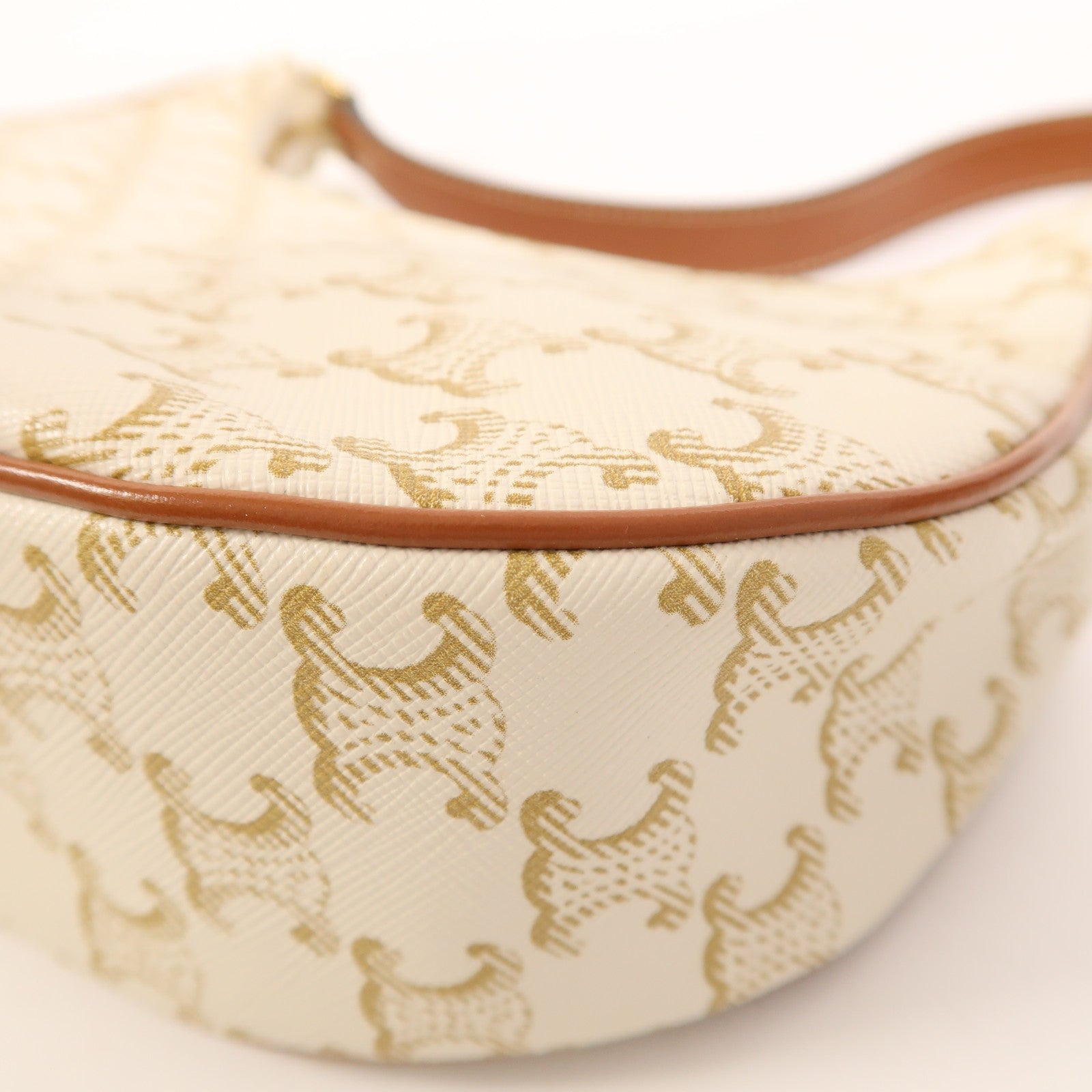 CELINE 塗層帆布Ava金扣肩背袋