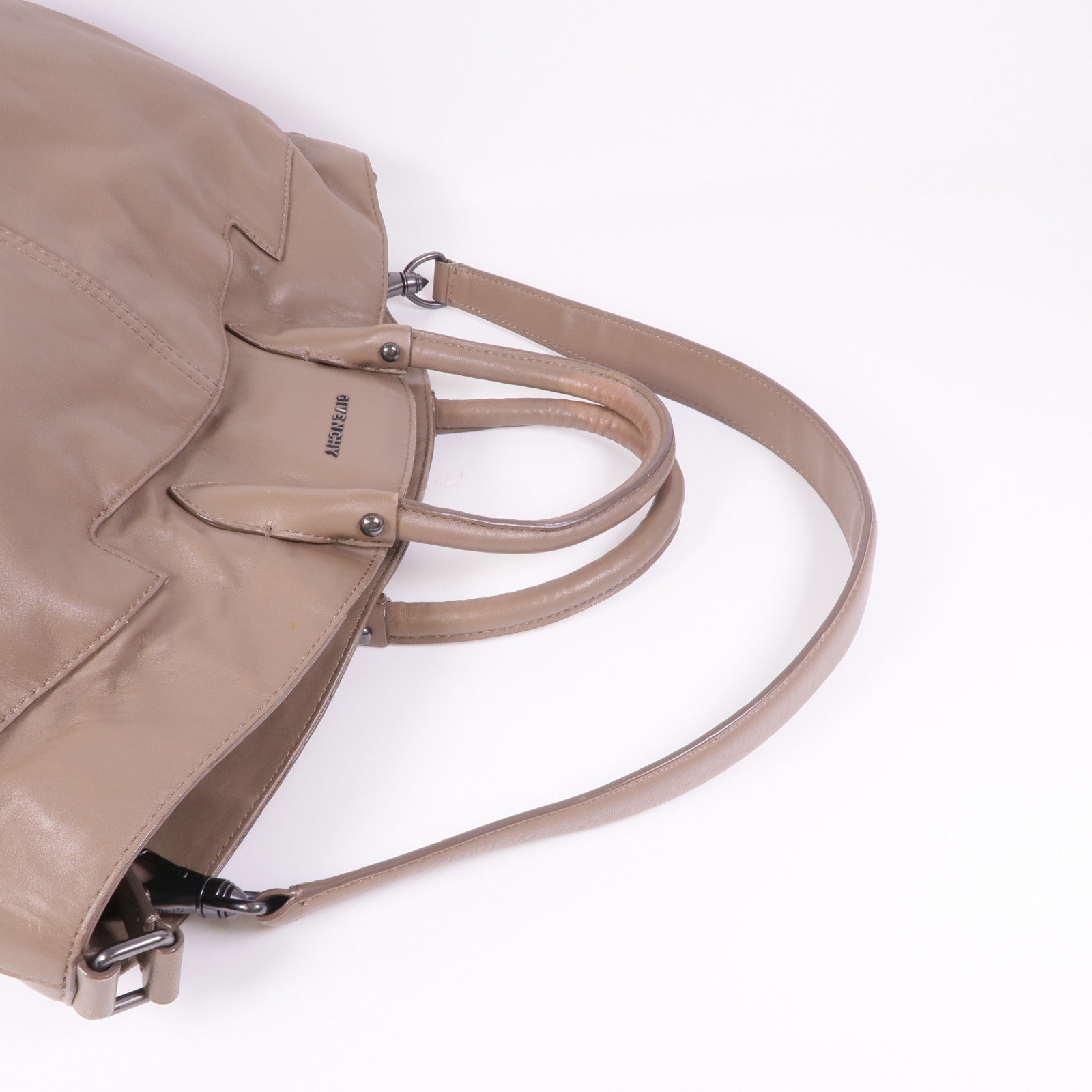 GIVENCHY 【激減優惠】牛皮皮革2 Way Shoulder手挽肩背兩用袋