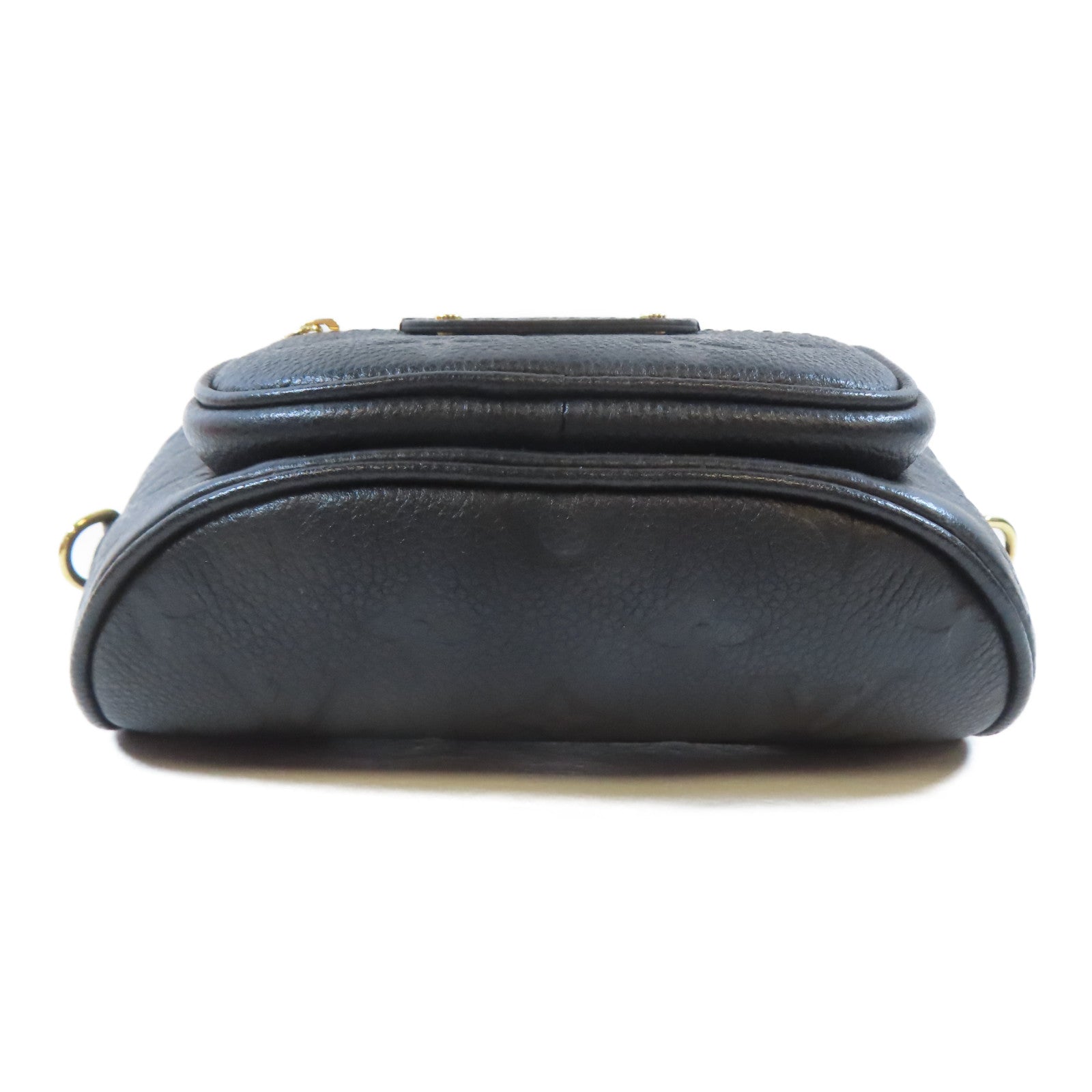 LOUIS VUITTON Monogram Empreinte Mini Bumbag金扣手挽肩背兩用袋黑色