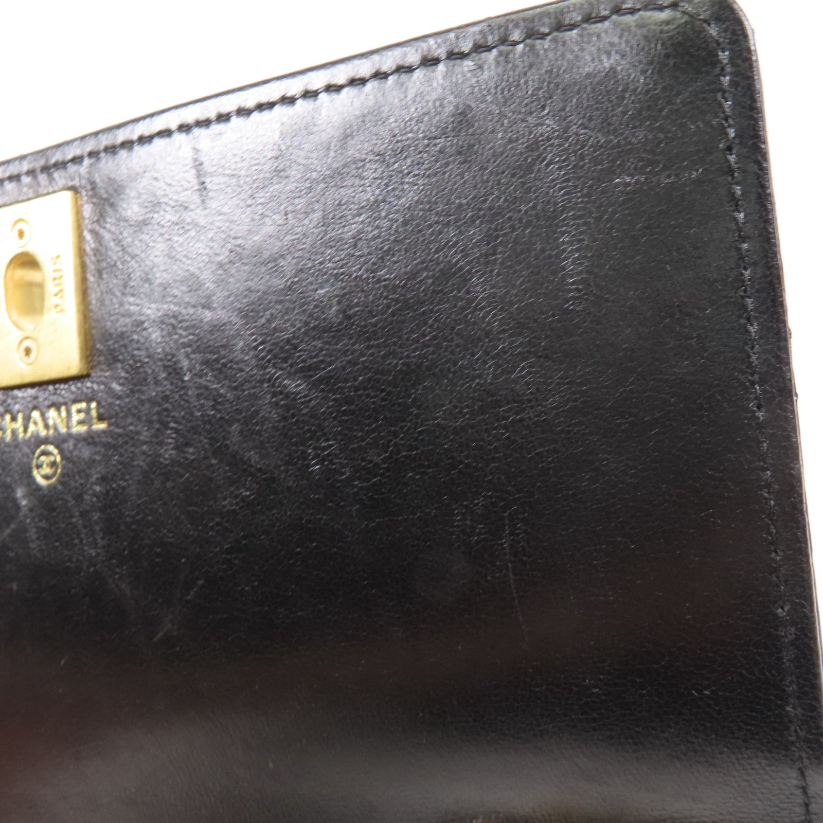 CHANEL 羊皮皮革WOC Wallet On Chain金扣鏈帶肩背袋