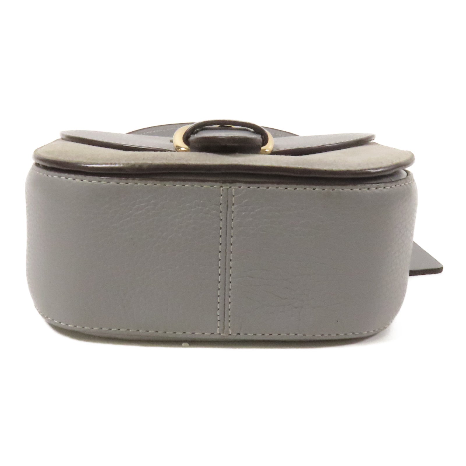 COACH 牛皮皮革/ 麂皮皮革Shoulder Bag金扣手挽肩背兩用袋