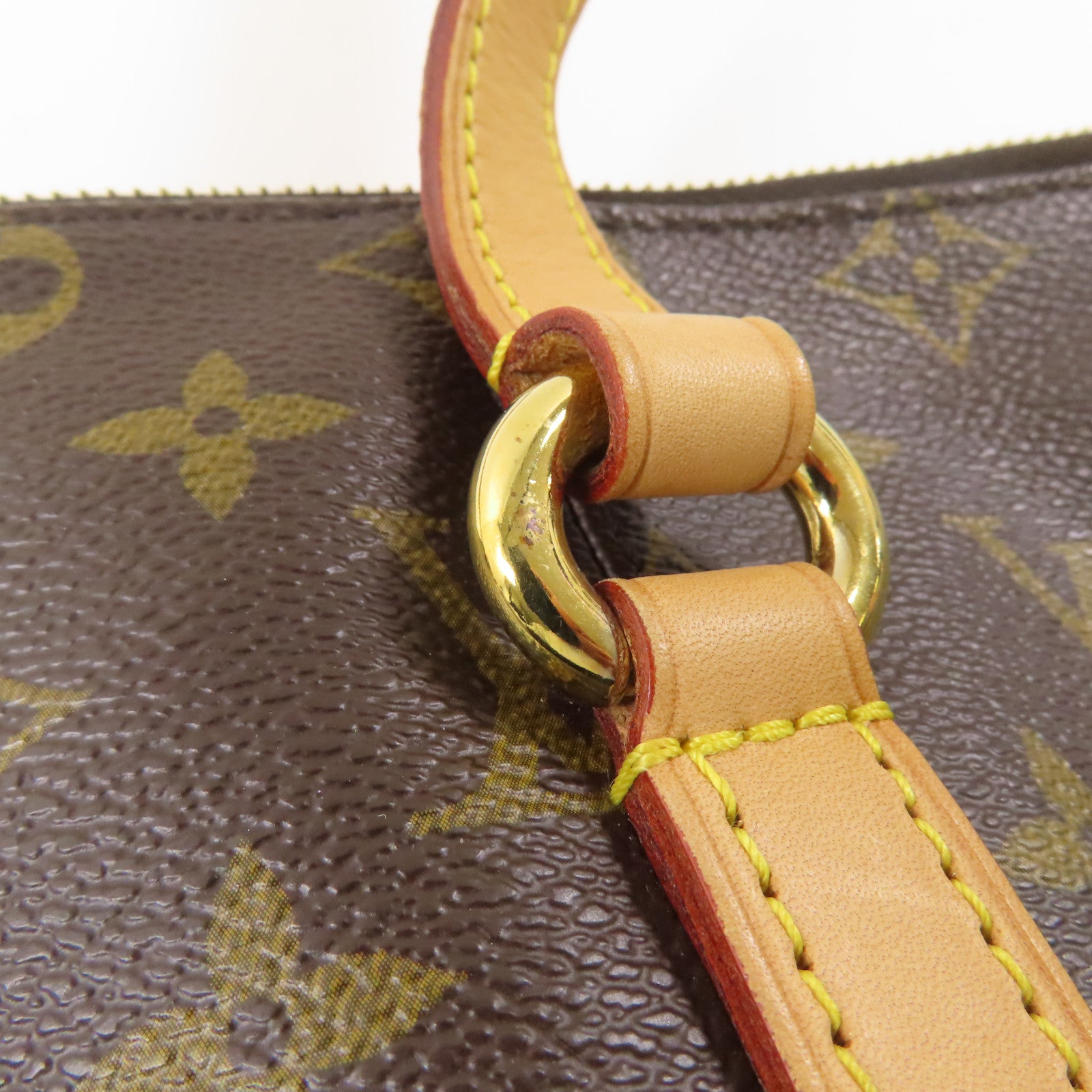 LOUIS VUITTON Monogram Totally MM金扣肩背袋棕色