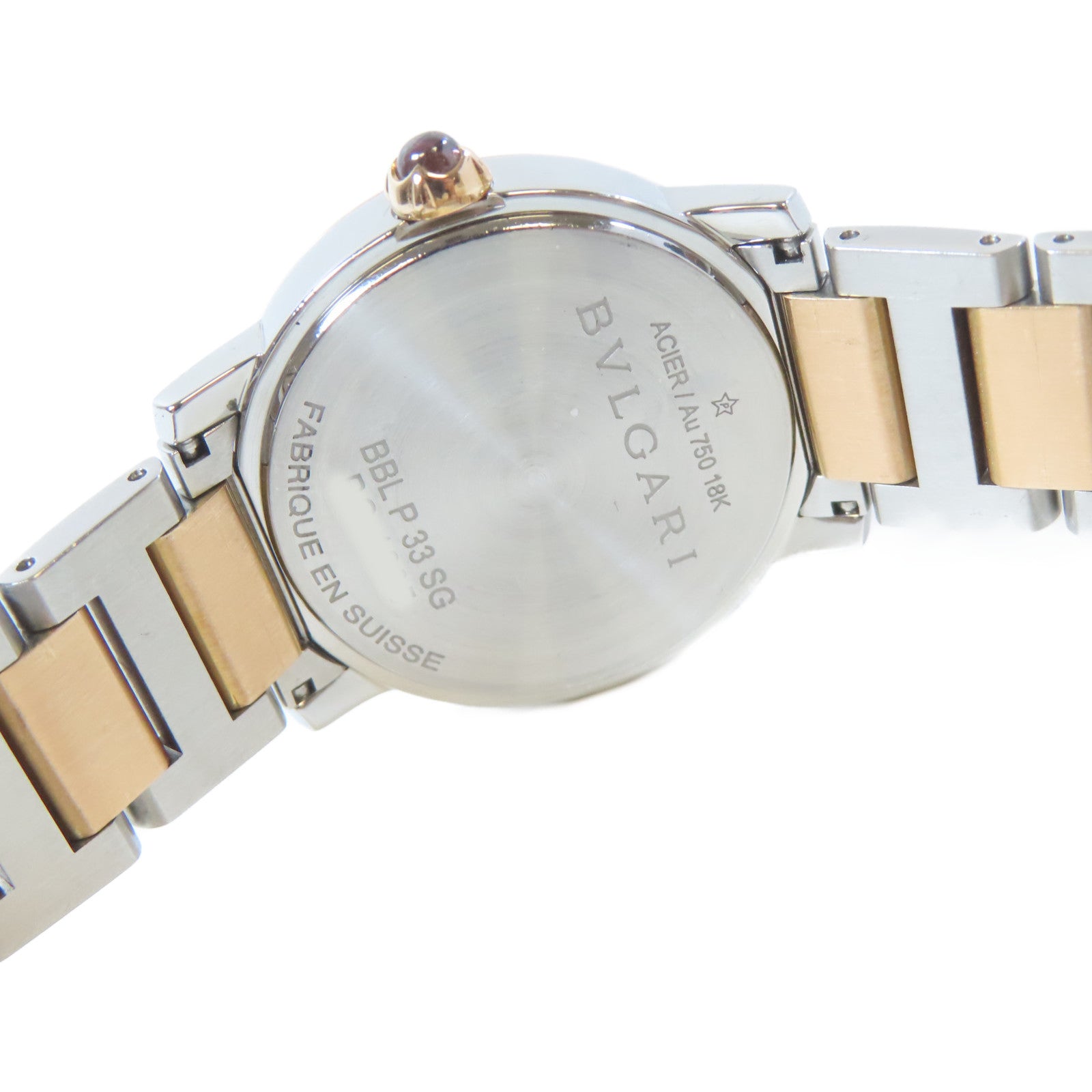 BVLGARI Bvlgari 18K玫瑰金/不鏽鋼手錶自動機芯白色
