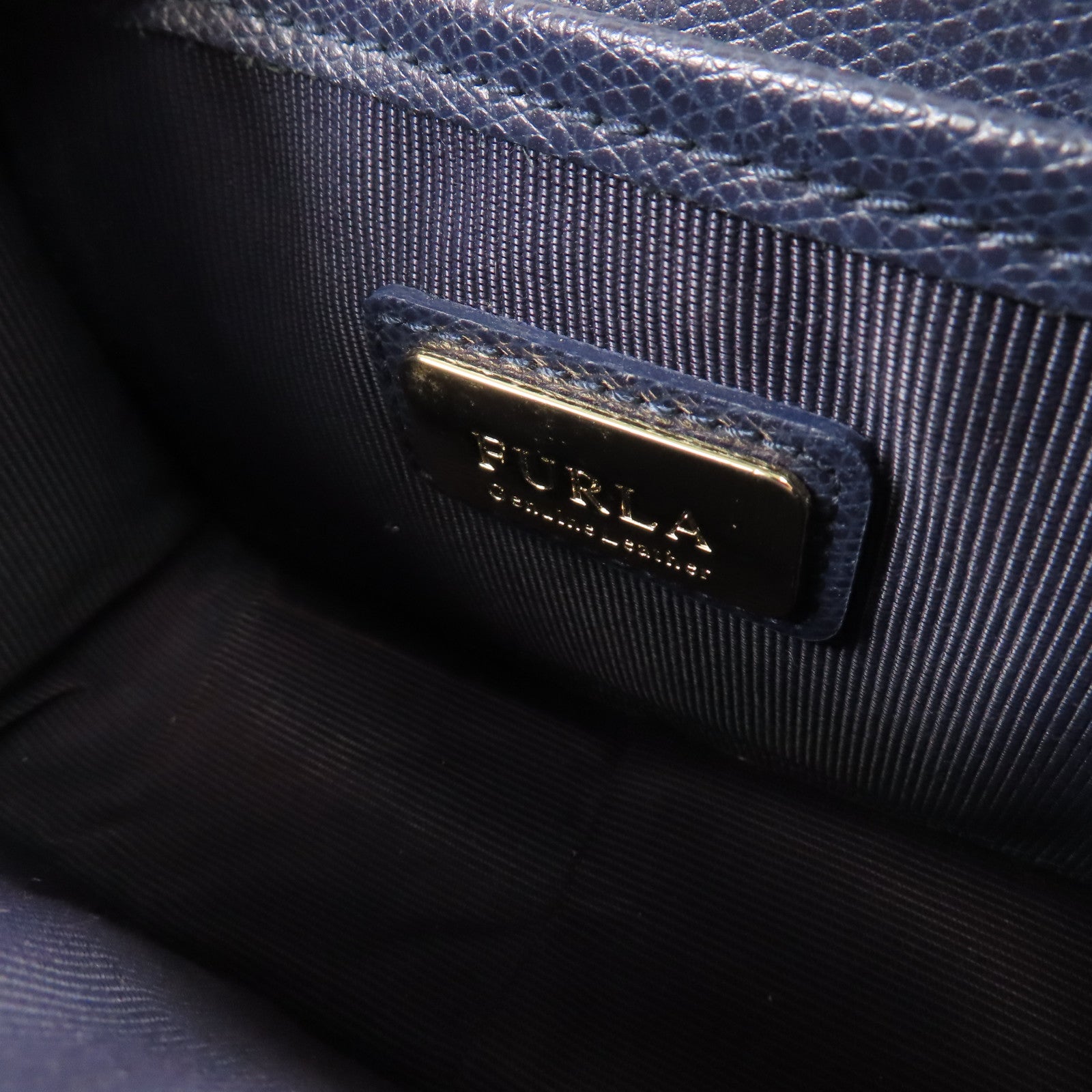 Furla 牛皮皮革Shoulder Bag金扣手挽肩背兩用袋