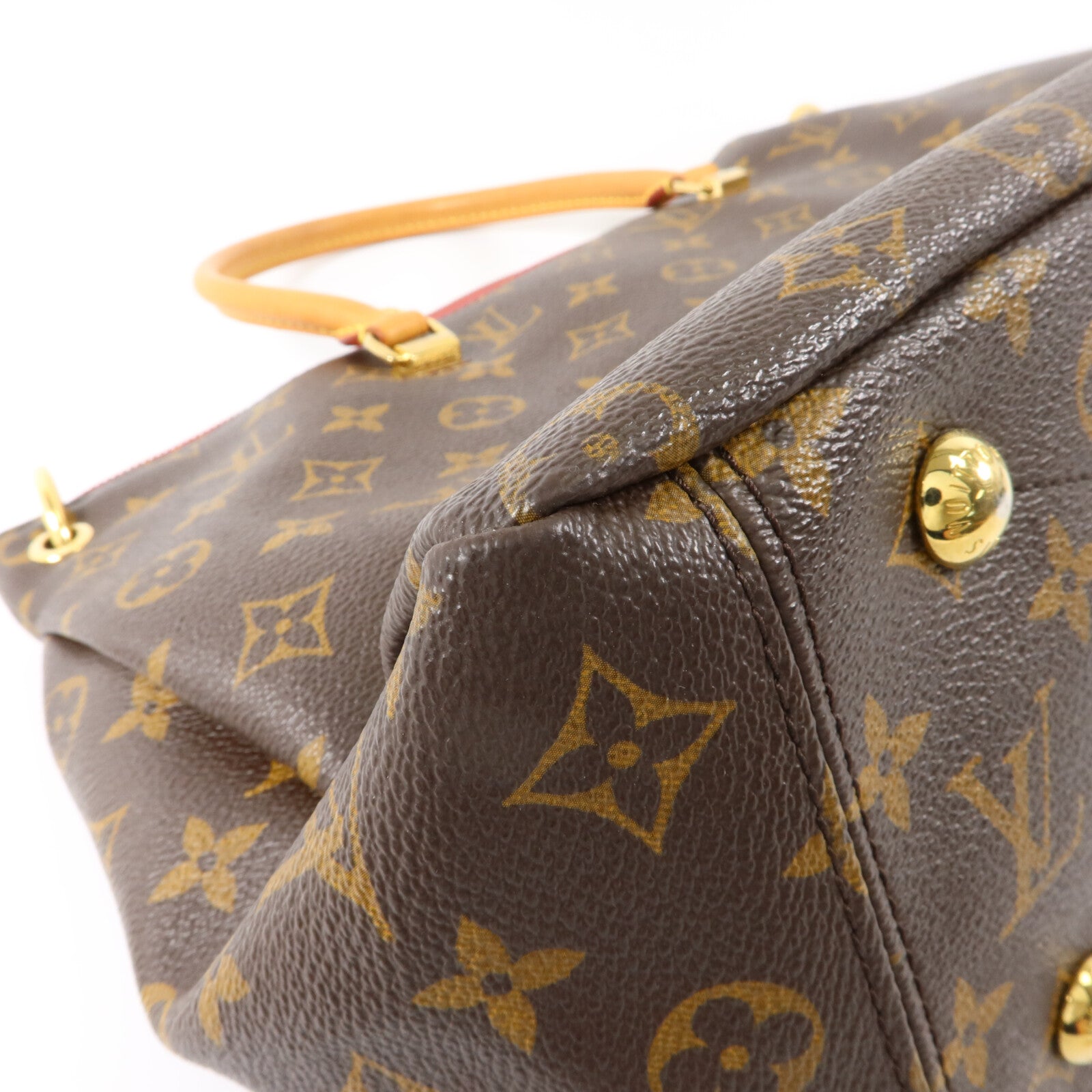 LOUIS VUITTON Monogram Pallas MM金扣手挽肩背兩用袋