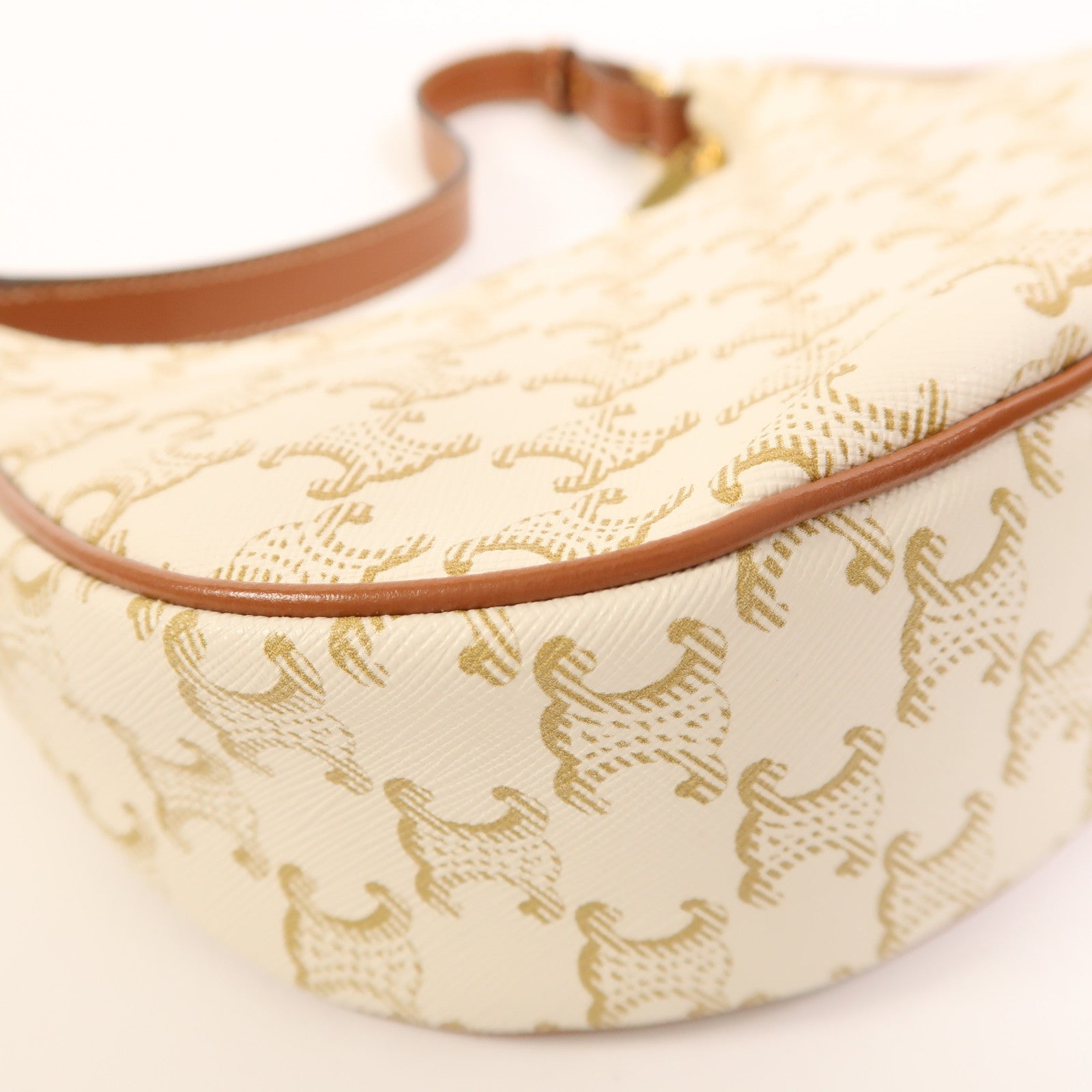 CELINE 塗層帆布Ava金扣肩背袋