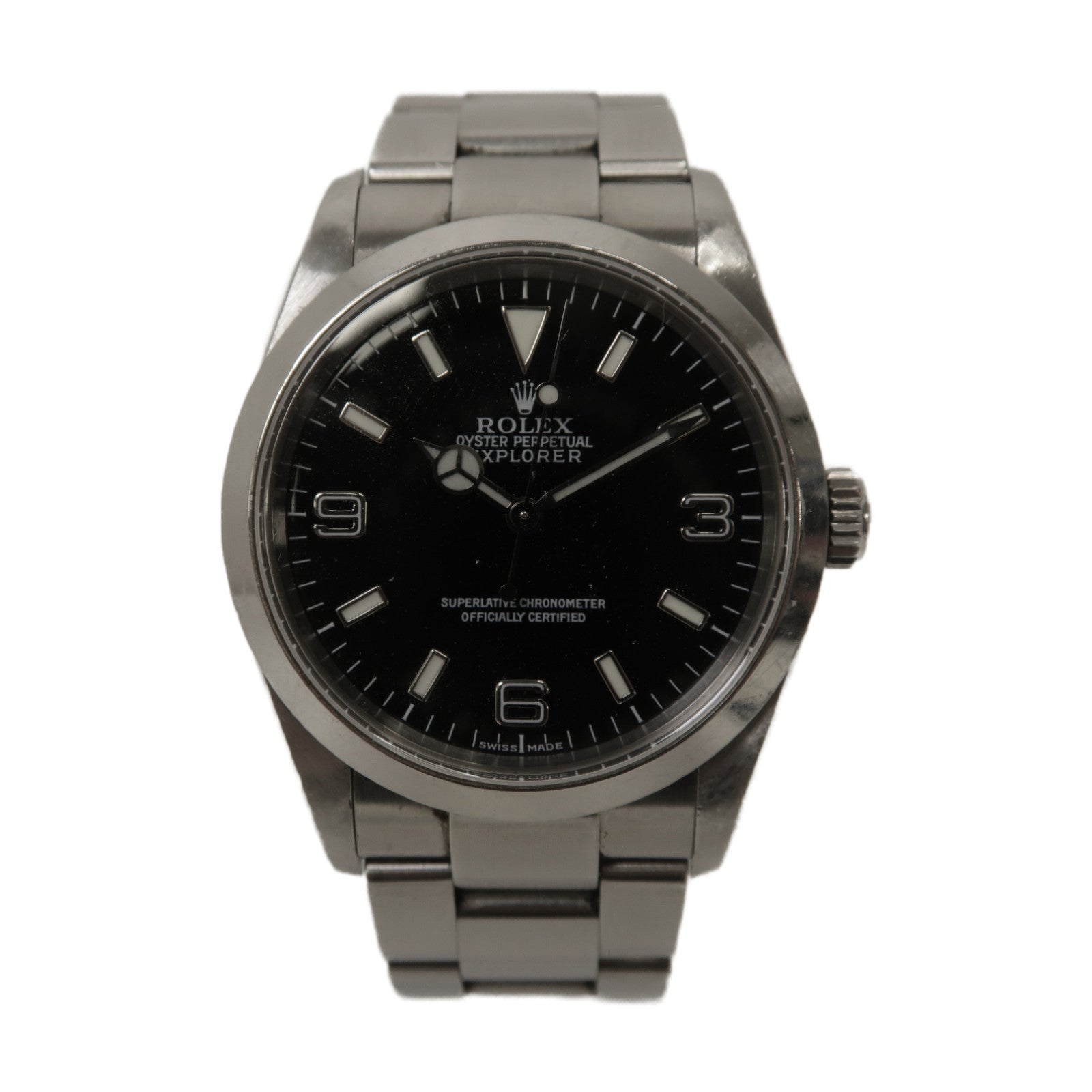 ROLEX Explorer I 36mm不鏽鋼自動機芯手錶黑色