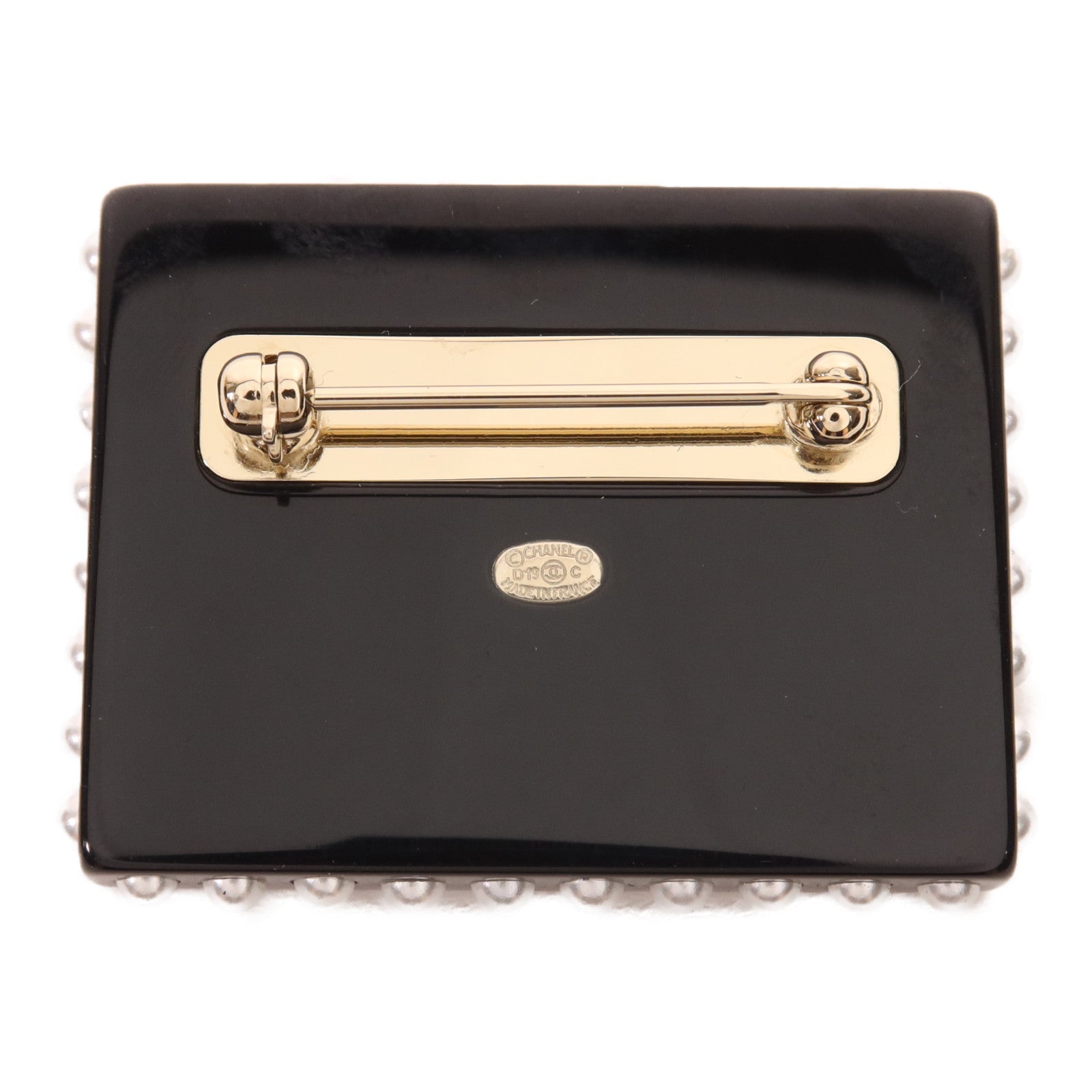 CHANEL PVC Brooch金扣胸針