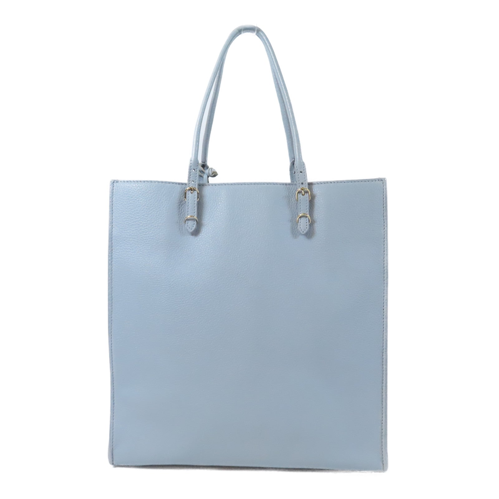 BALENCIAGA 牛皮皮革Tote Bag金扣手挽袋灰色