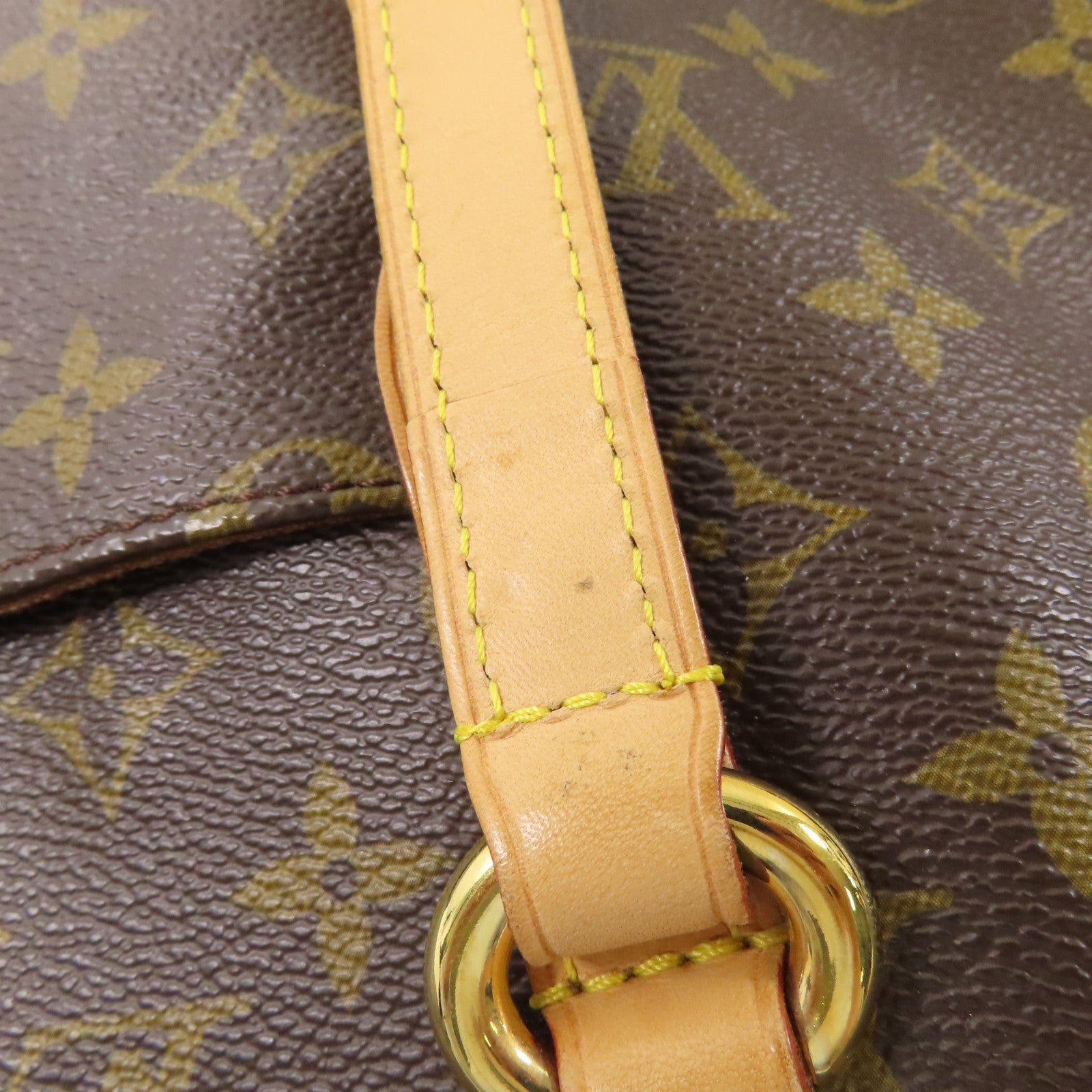 LOUIS VUITTON Monogram Totally MM金扣肩背袋棕色