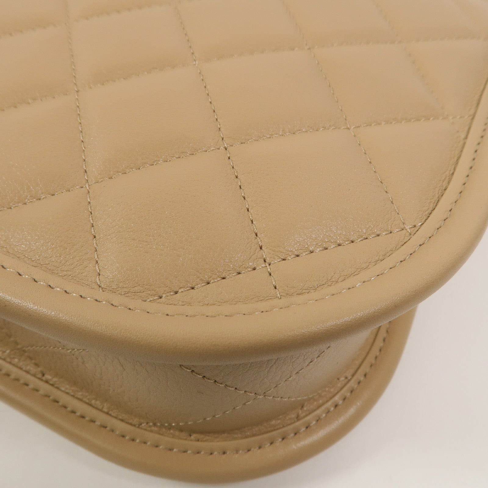 CHANEL 牛皮皮革Hobo Bag鏈帶手挽肩背兩用袋