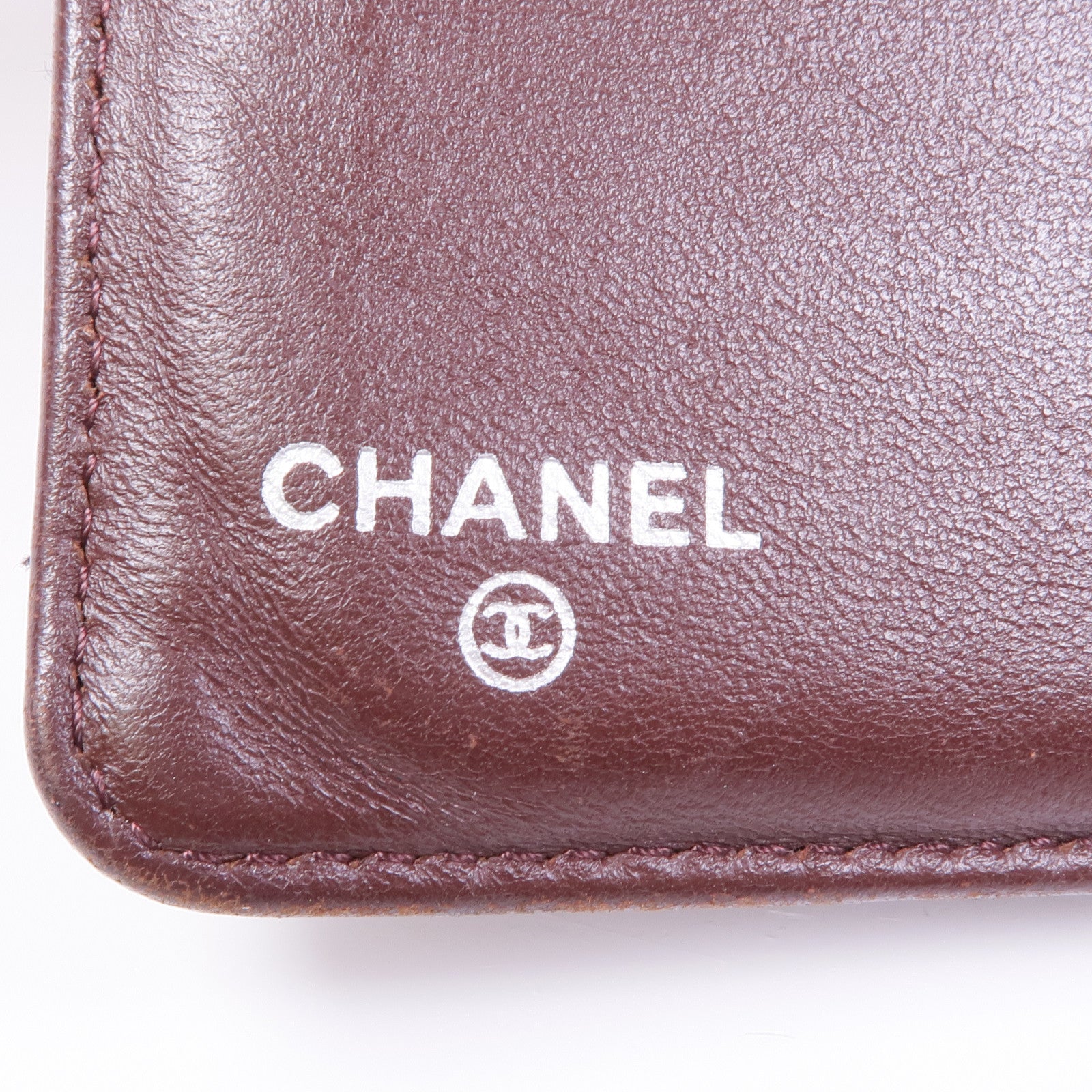 CHANEL 羊皮皮革Wallet銀扣錢包