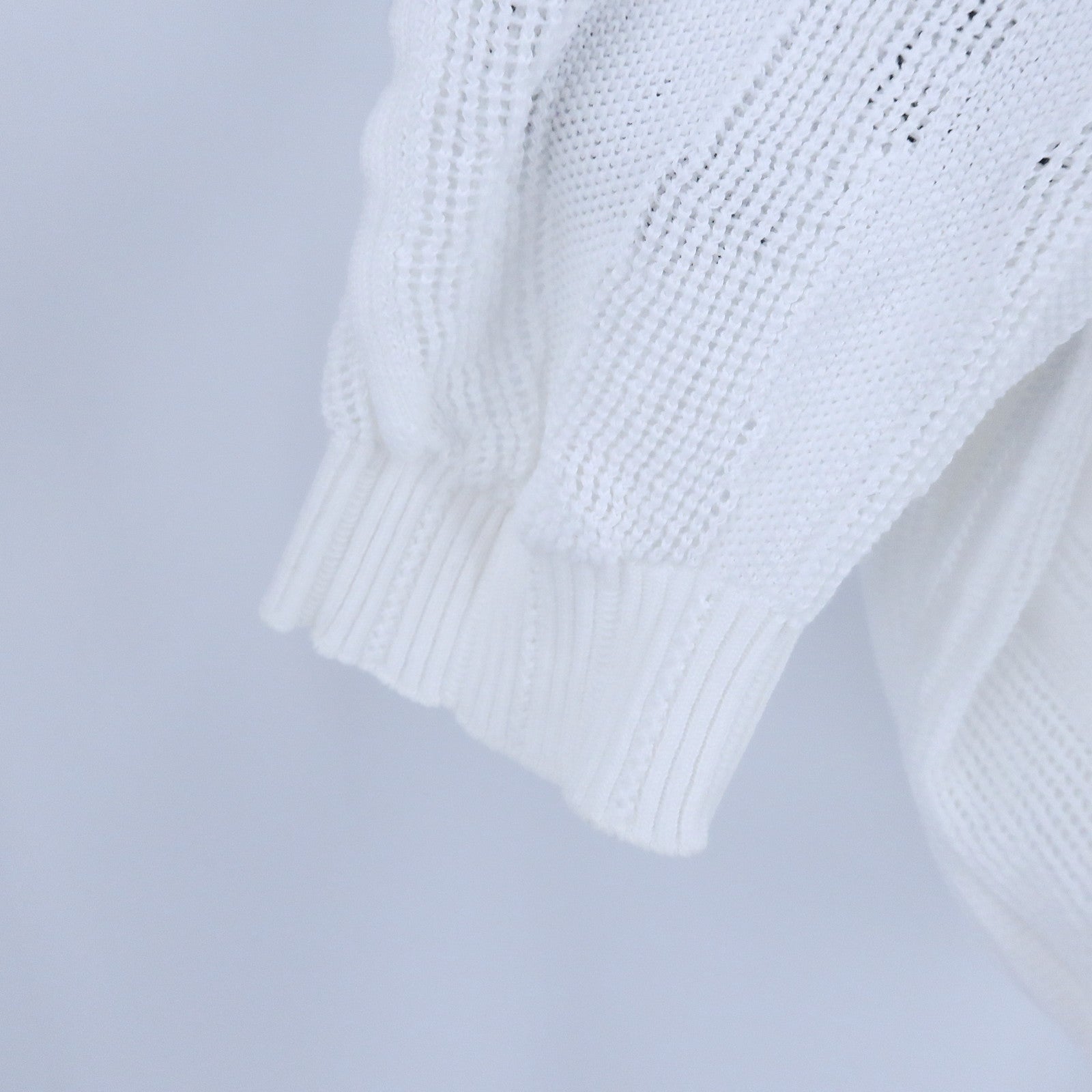 CHANEL Cotton Camellia Knitted Sweater針織