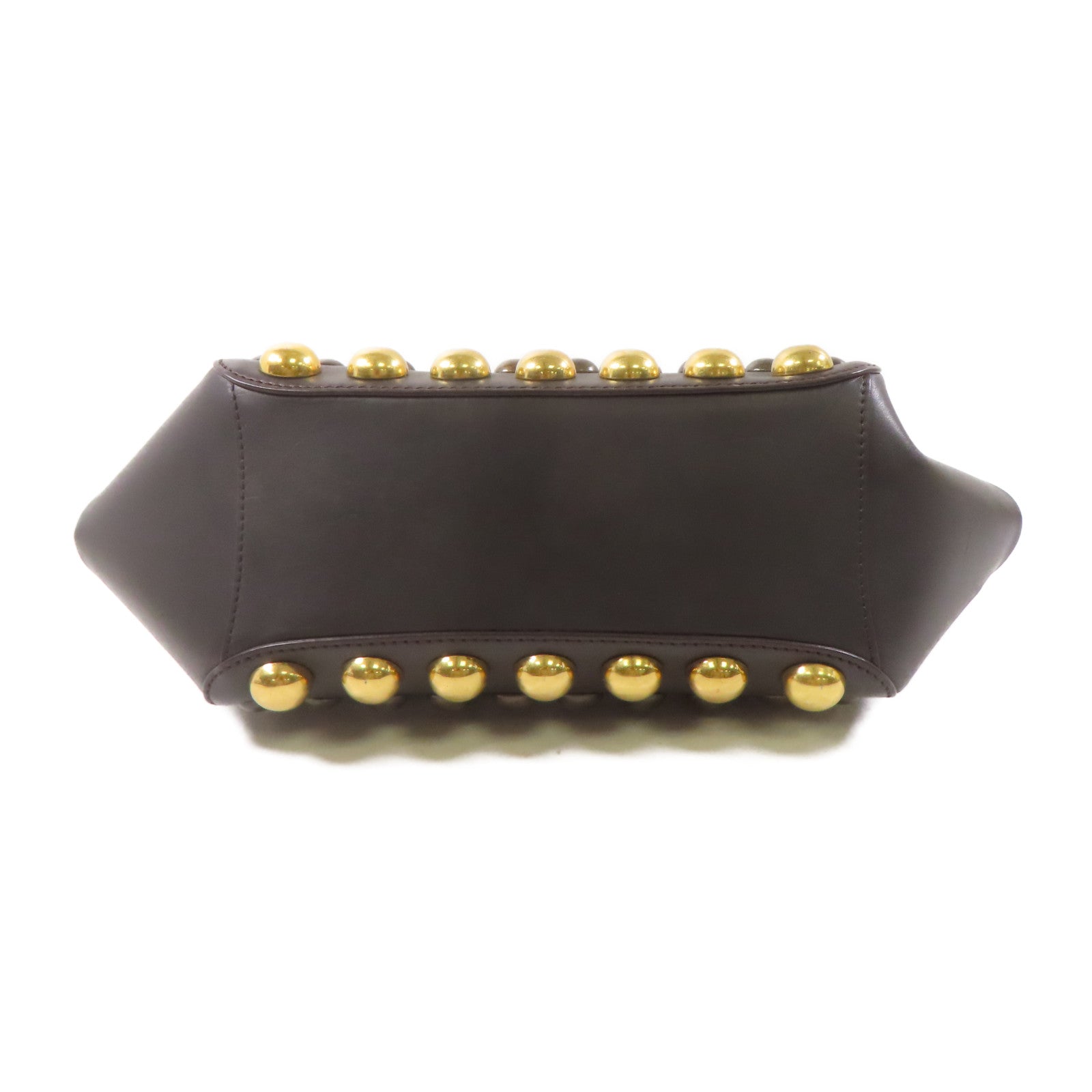 MARC BY MARC JACOBS 牛皮皮革2 Way Shoulder Bag金扣手挽肩背兩用袋啡色