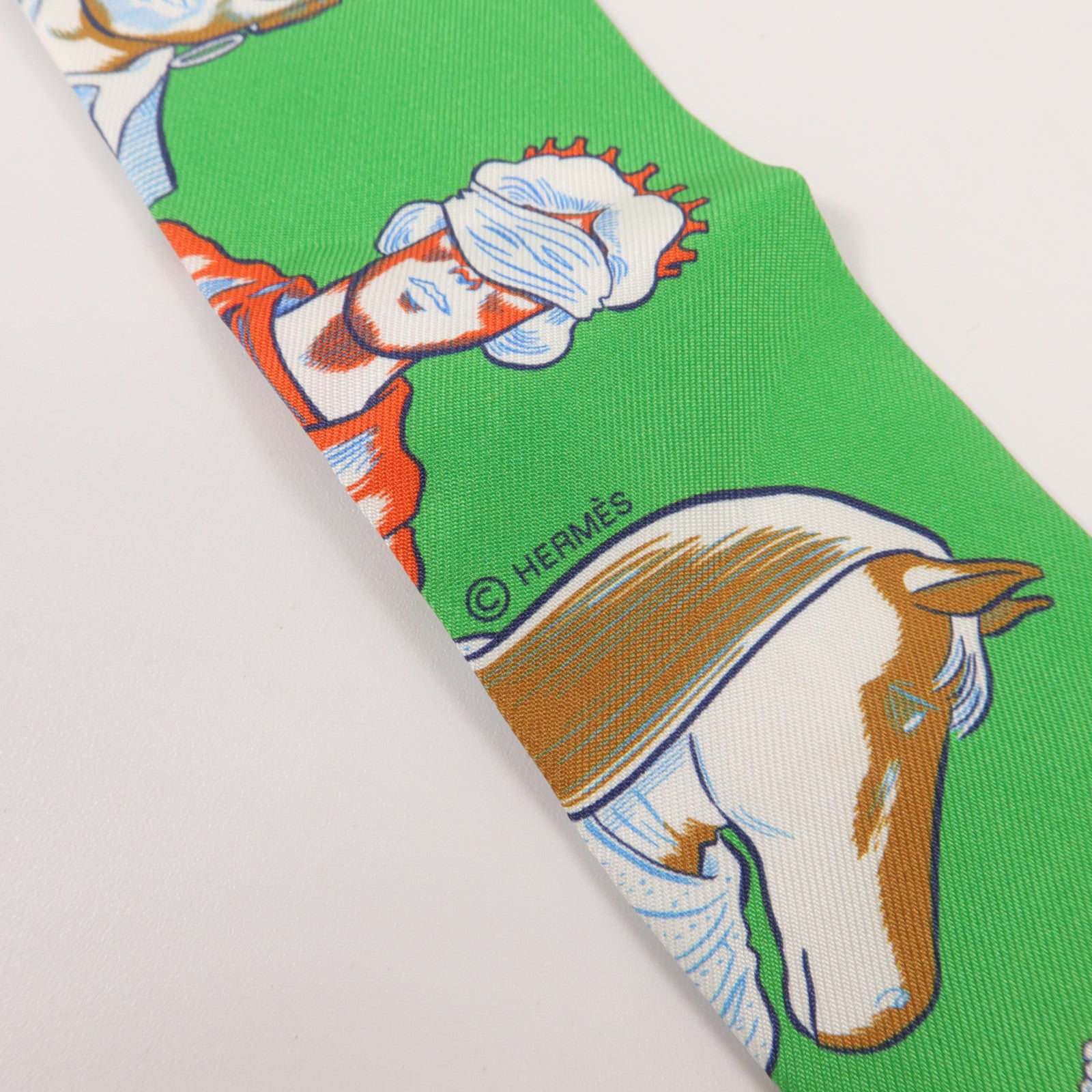 HERMES 絲質Twilly絲巾