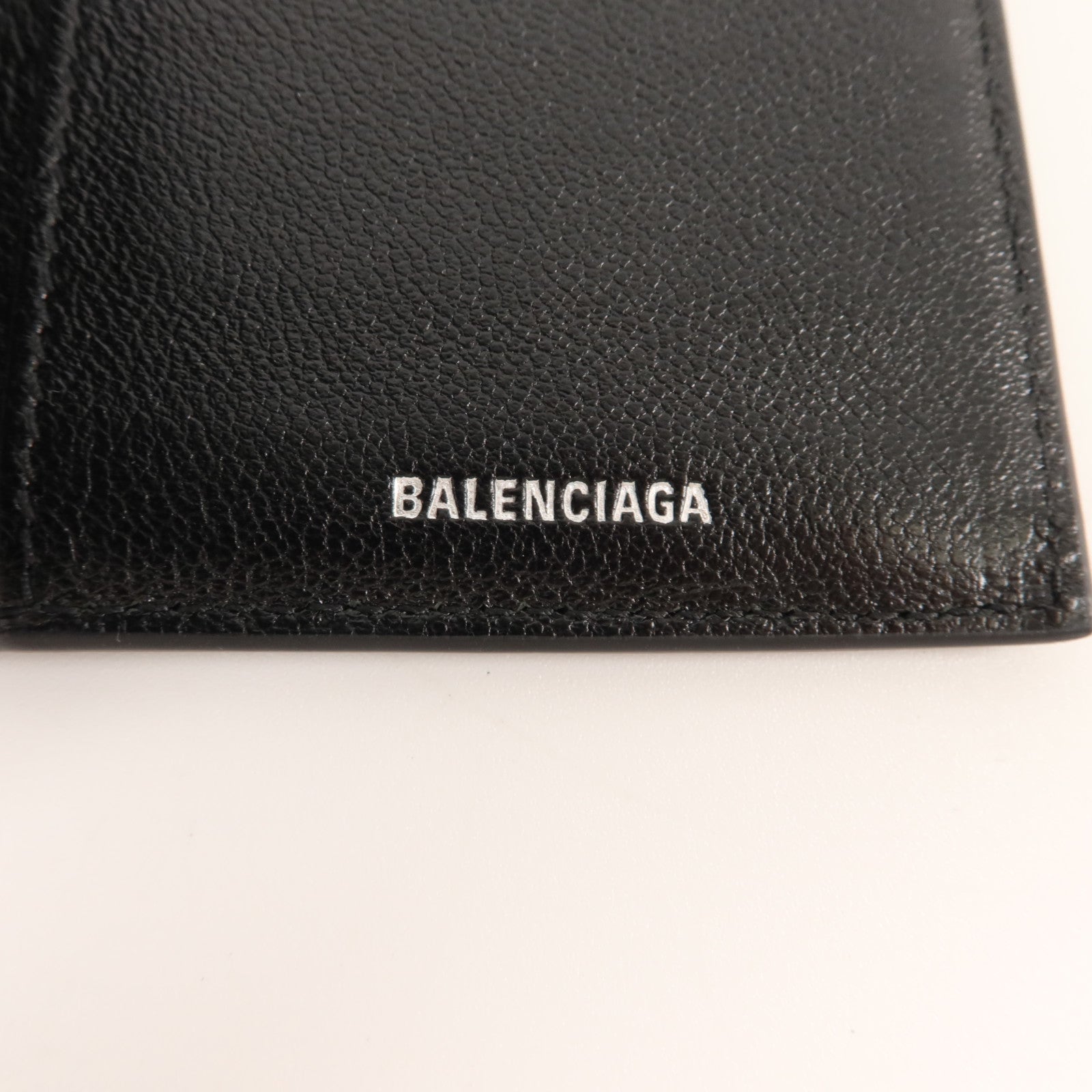 BALENCIAGA 塗層帆布Signature Vertical Bifold Wallet錢包