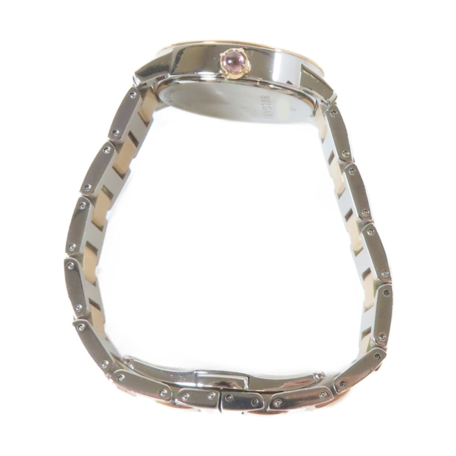 BVLGARI Bvlgari 18K玫瑰金/不鏽鋼手錶自動機芯白色