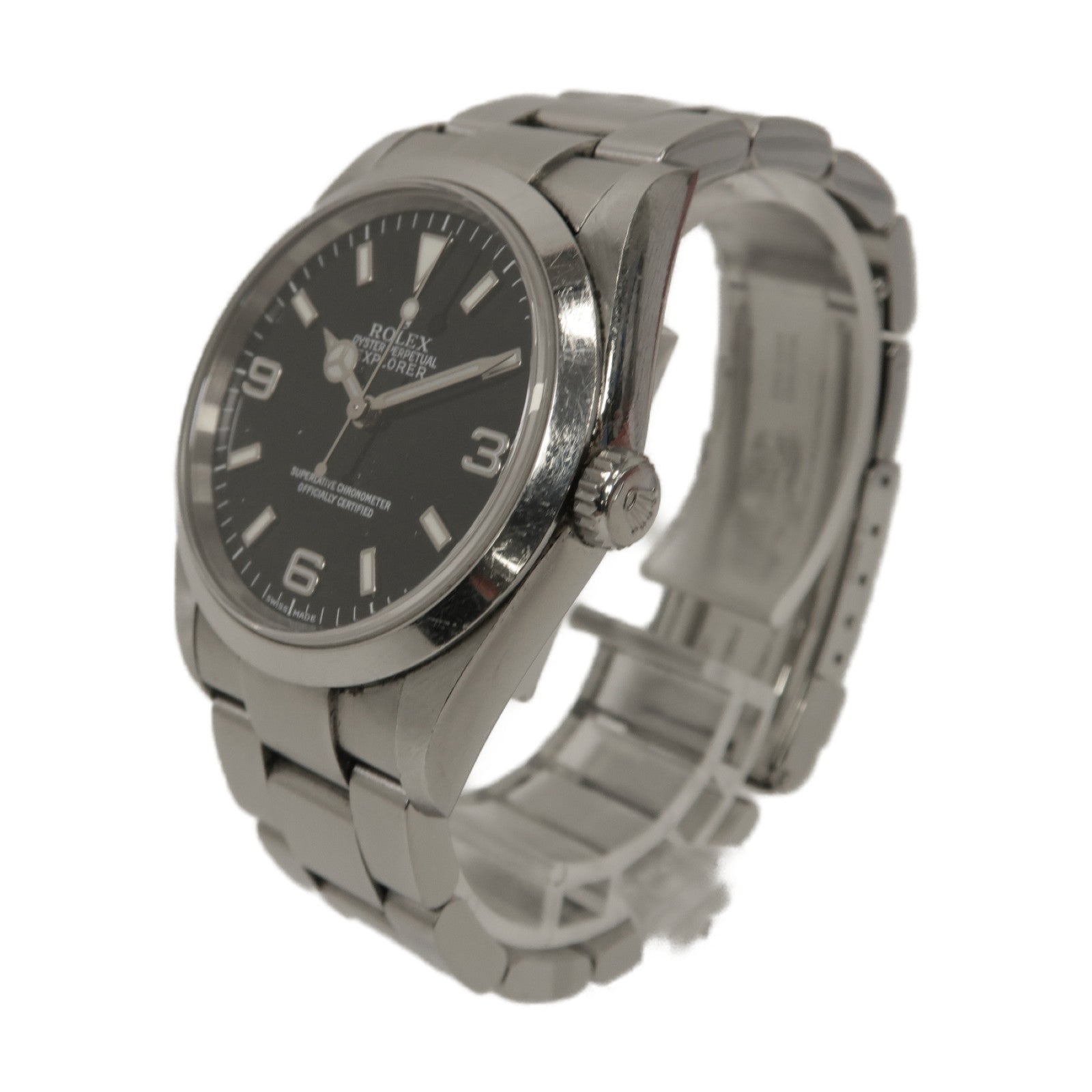 ROLEX Explorer I 36mm不鏽鋼自動機芯手錶黑色