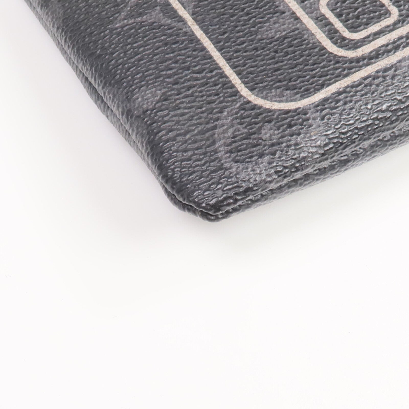 LOUIS VUITTON Monogram Eclipse Fragment iPhone Case Pouch銀扣手挽袋