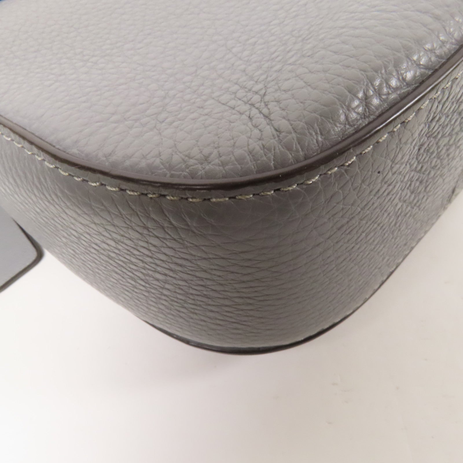 COACH 牛皮皮革/ 麂皮皮革Shoulder Bag金扣手挽肩背兩用袋