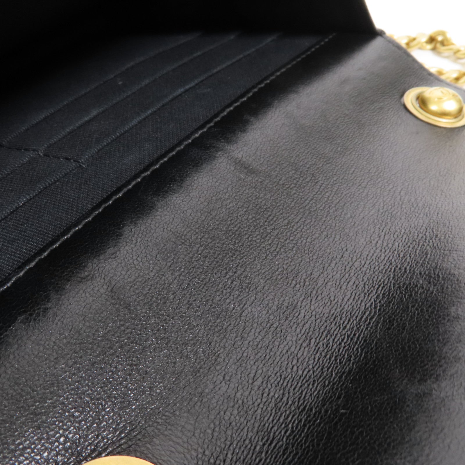 CHANEL 羊皮皮革WOC Wallet On Chain金扣鏈帶肩背袋