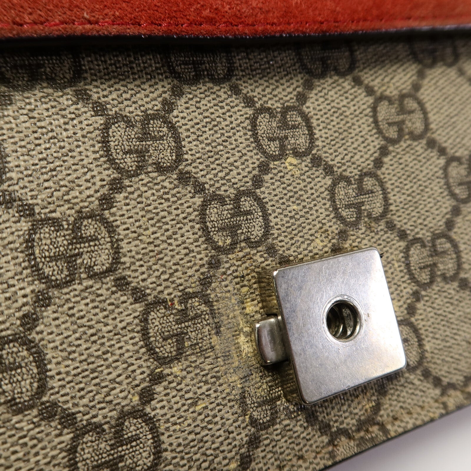 GUCCI 【激減優惠】塗層帆布Dionysus鏈帶肩背袋